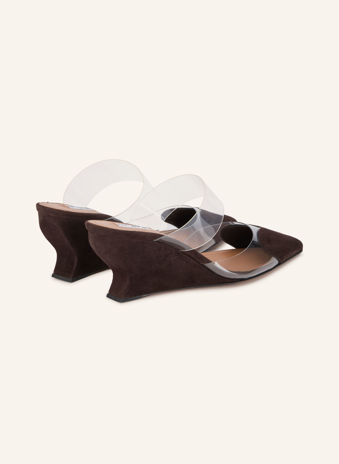 ALAÏA Wedges LE CŒUR: DUNKELBRAUN