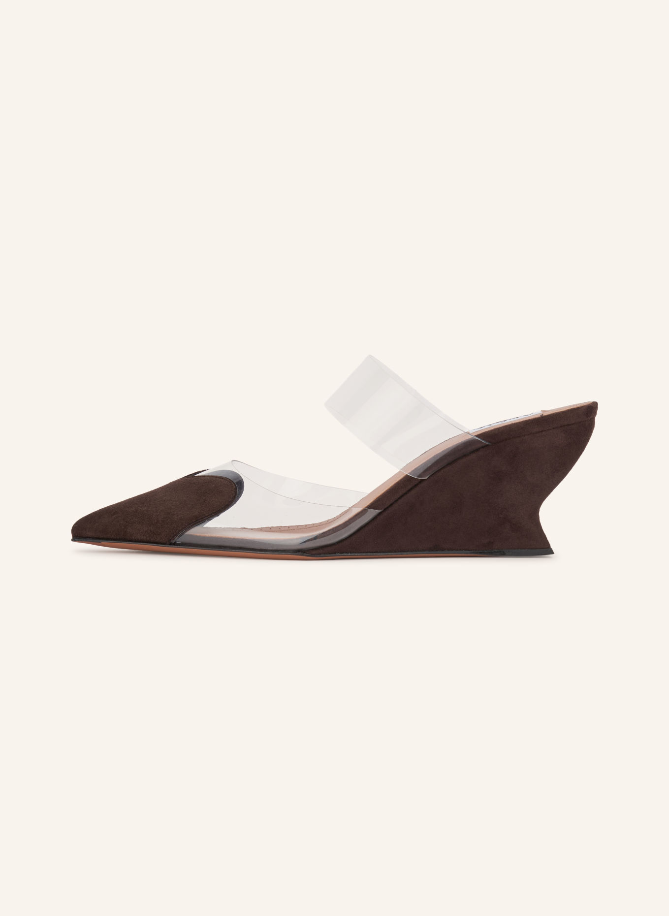 ALAÏA Wedges LE CŒUR: DUNKELBRAUN