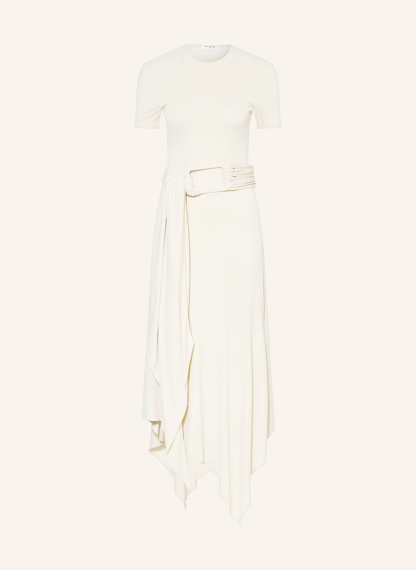ALAÏA Jerseyjurk: CRÈME