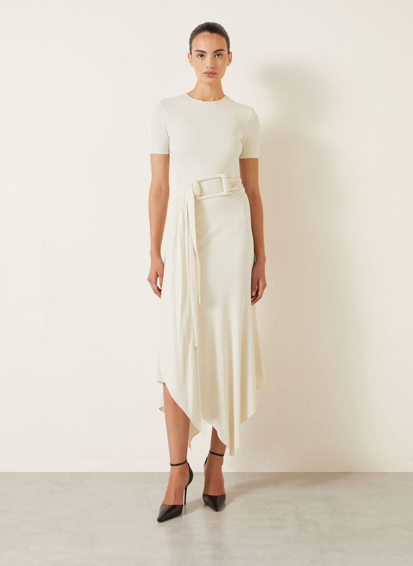 ALAÏA Jerseyjurk: CRÈME