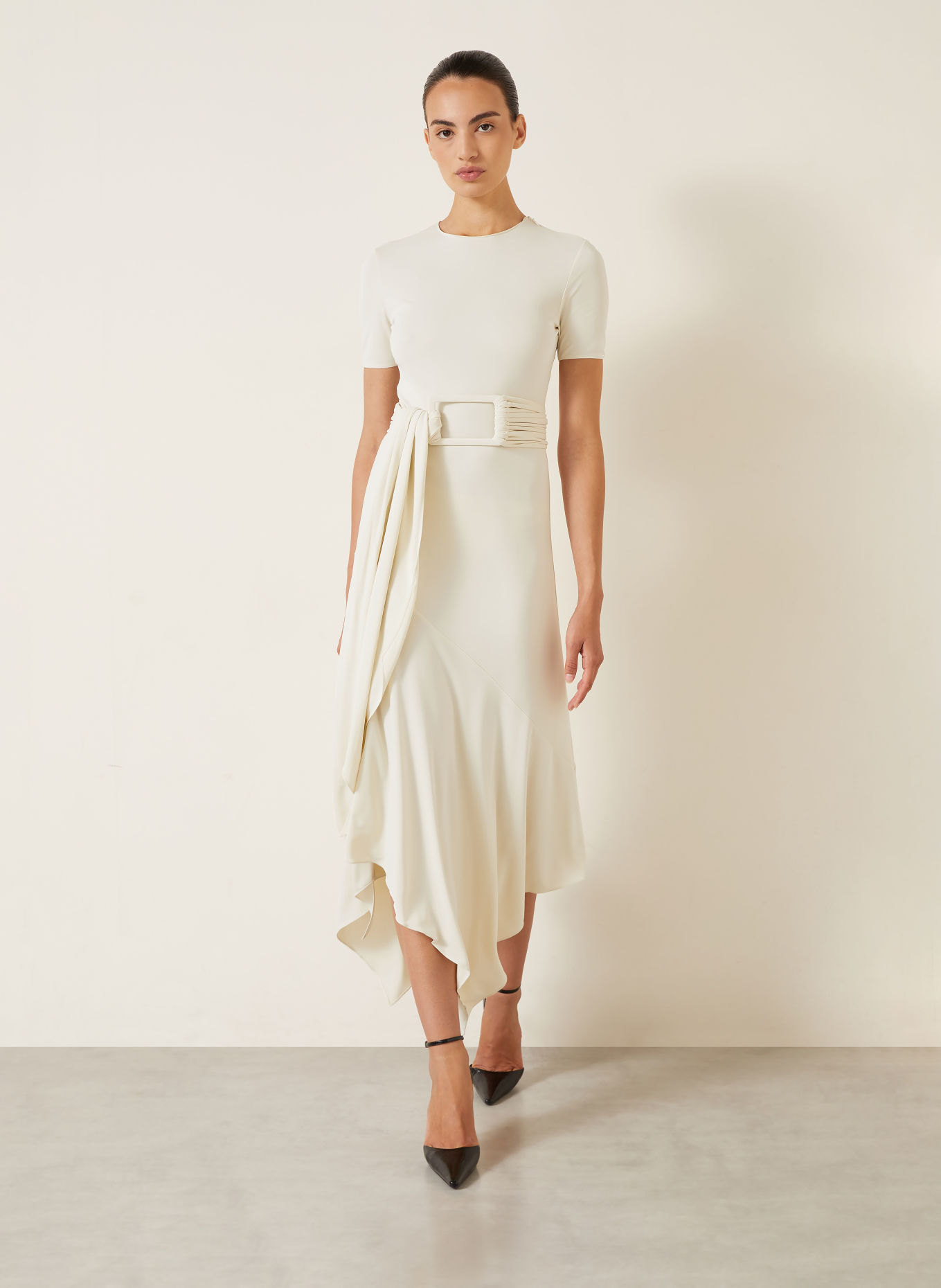 ALAÏA Jerseyjurk: CRÈME