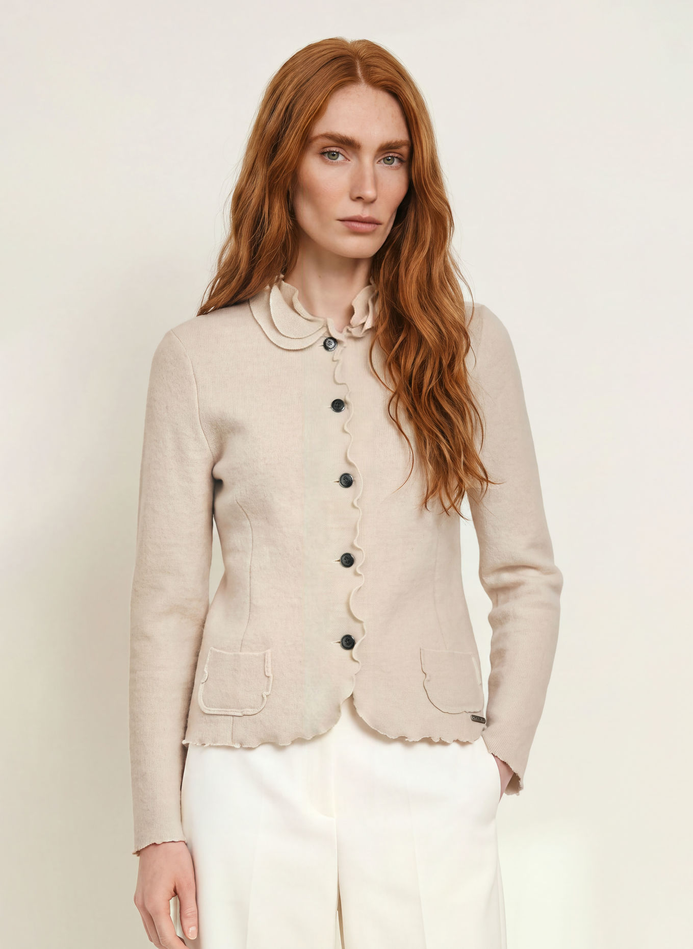 Hammerschmid Strickjacke BADEMN: ECRU