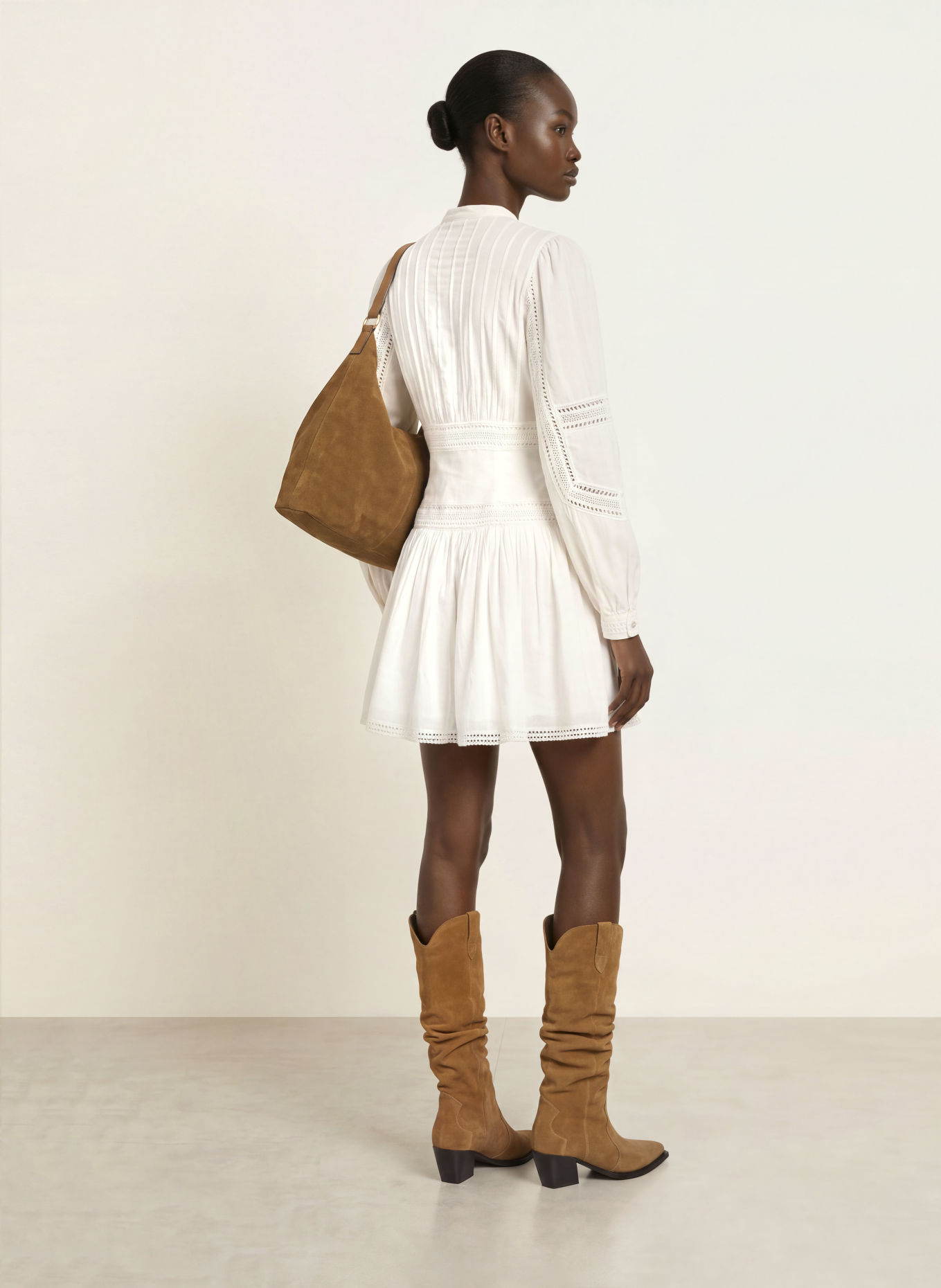 ULLA JOHNSON Jurk ELYSIA: WIT