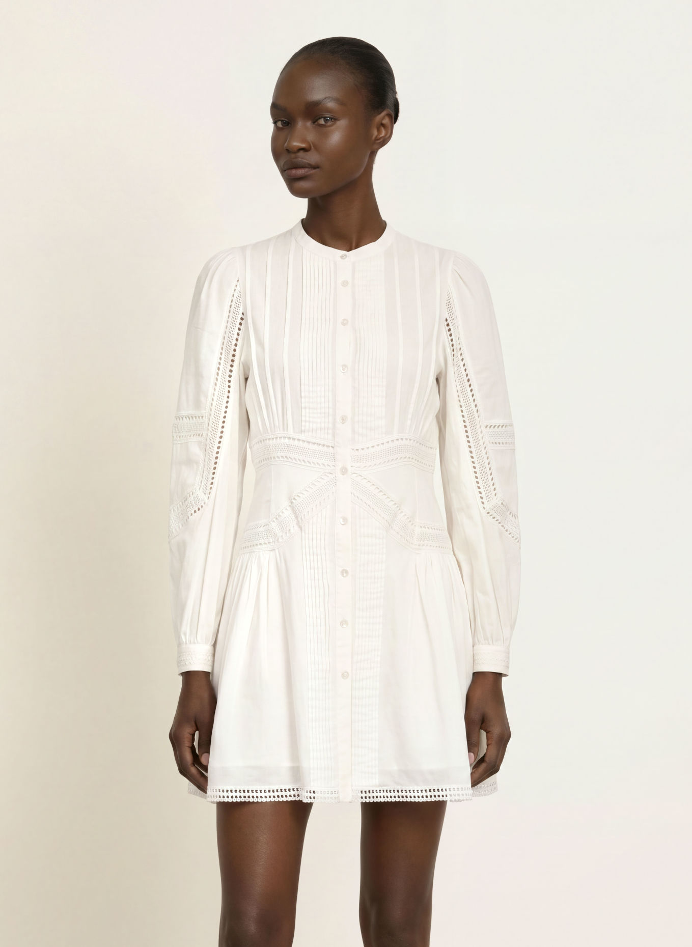 ULLA JOHNSON Jurk ELYSIA: WIT