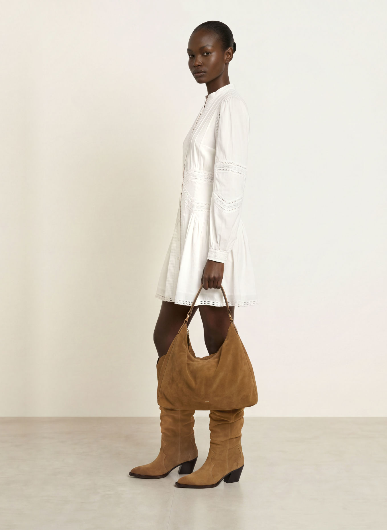 ULLA JOHNSON Jurk ELYSIA: WIT