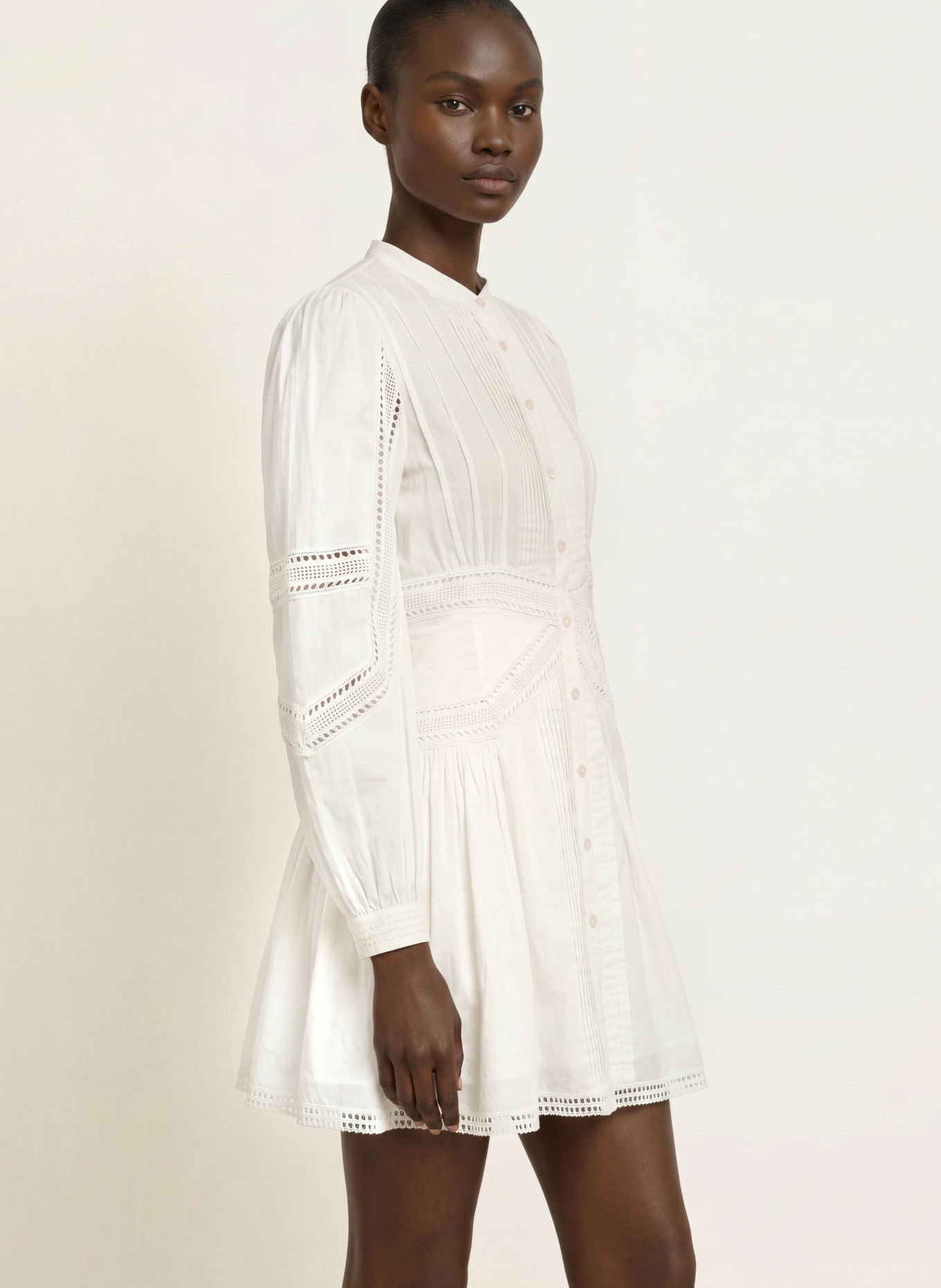 ULLA JOHNSON Jurk ELYSIA: WIT