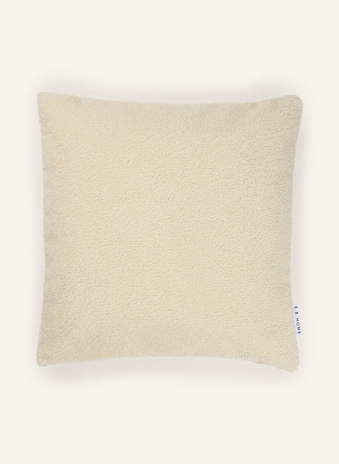 EB HOME Pyntepudebetræk i frotté: CREME / RØD