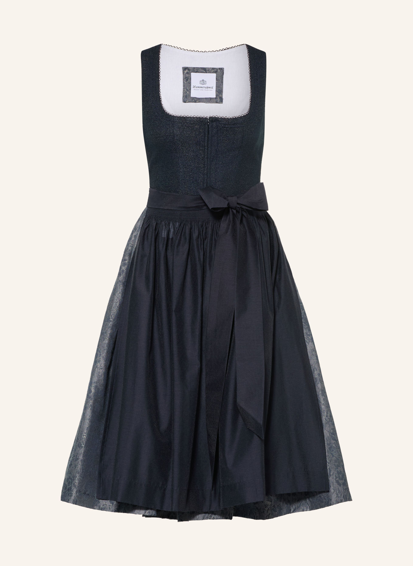 Hammerschmid Dirndl PLATTENSEE: DARK BLUE / GRAY