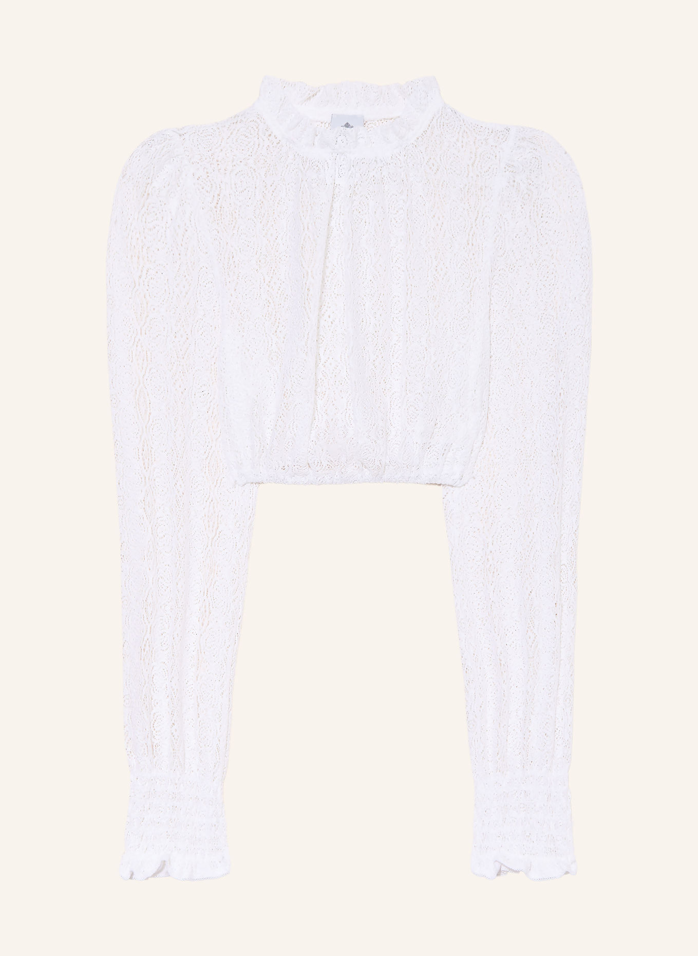 Hammerschmid Dirndlbluse CELINA aus Spitze: WEISS