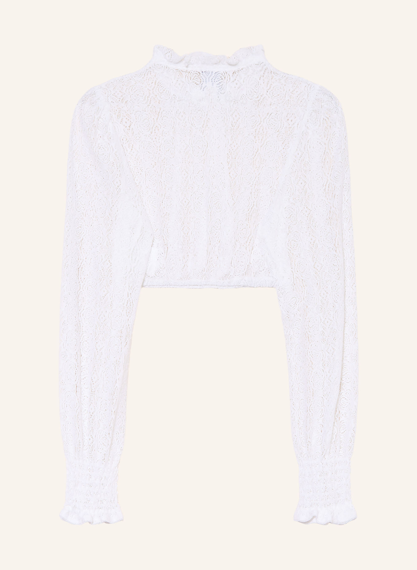 Hammerschmid Dirndlbluse CELINA aus Spitze: WEISS
