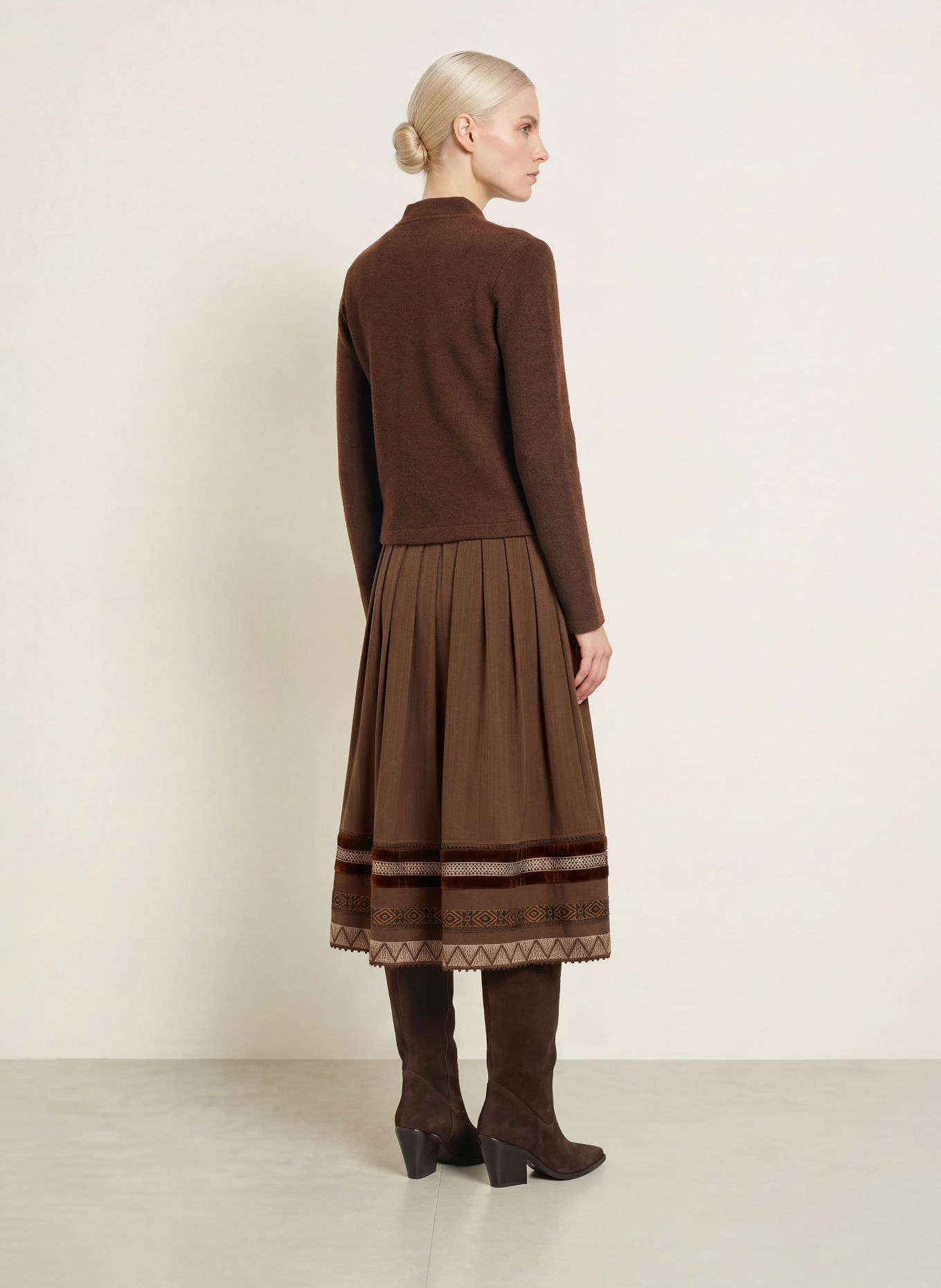 Hammerschmid Strickjacke GERLOS: DUNKELBRAUN