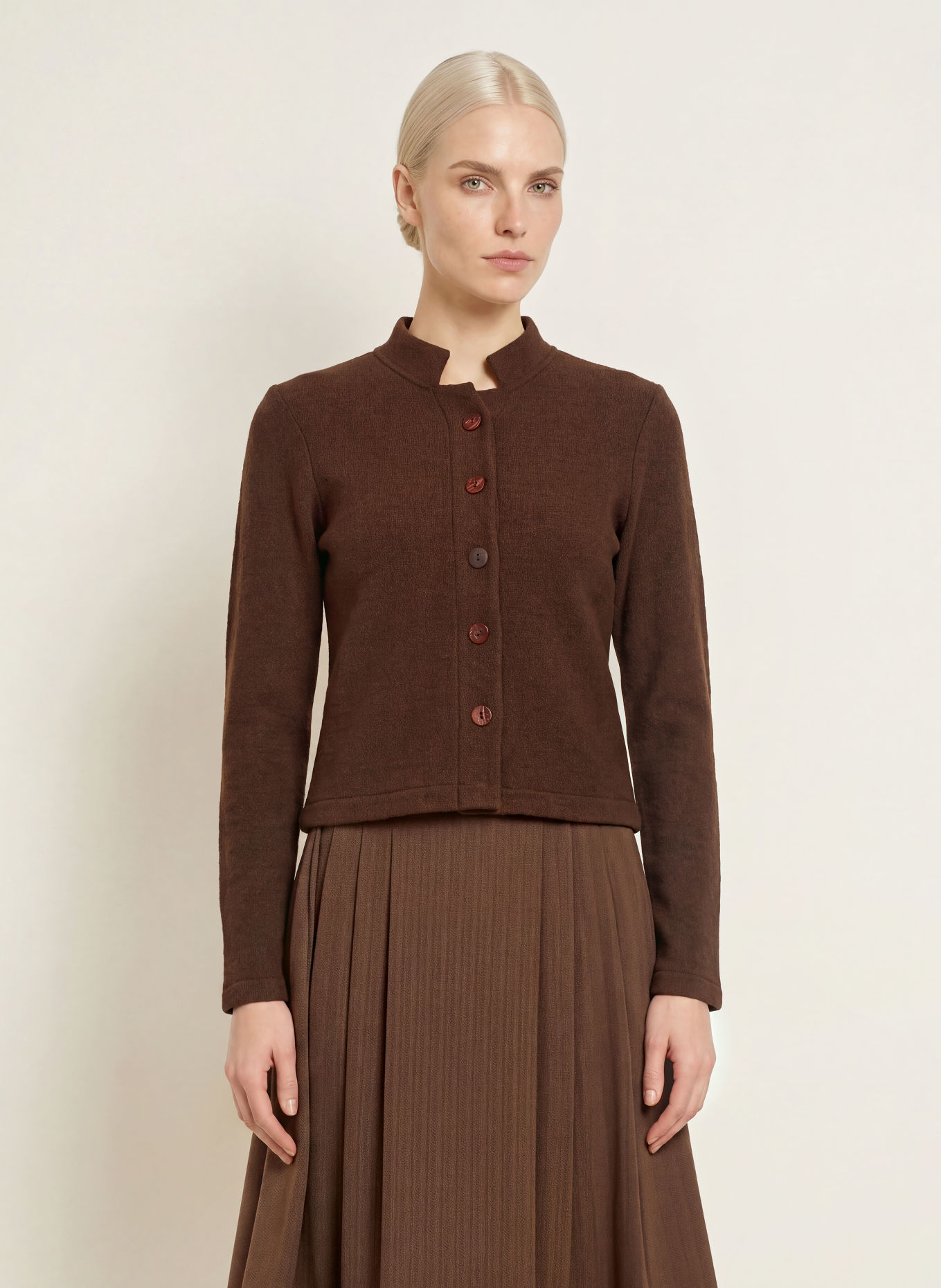 Hammerschmid Strickjacke GERLOS: DUNKELBRAUN