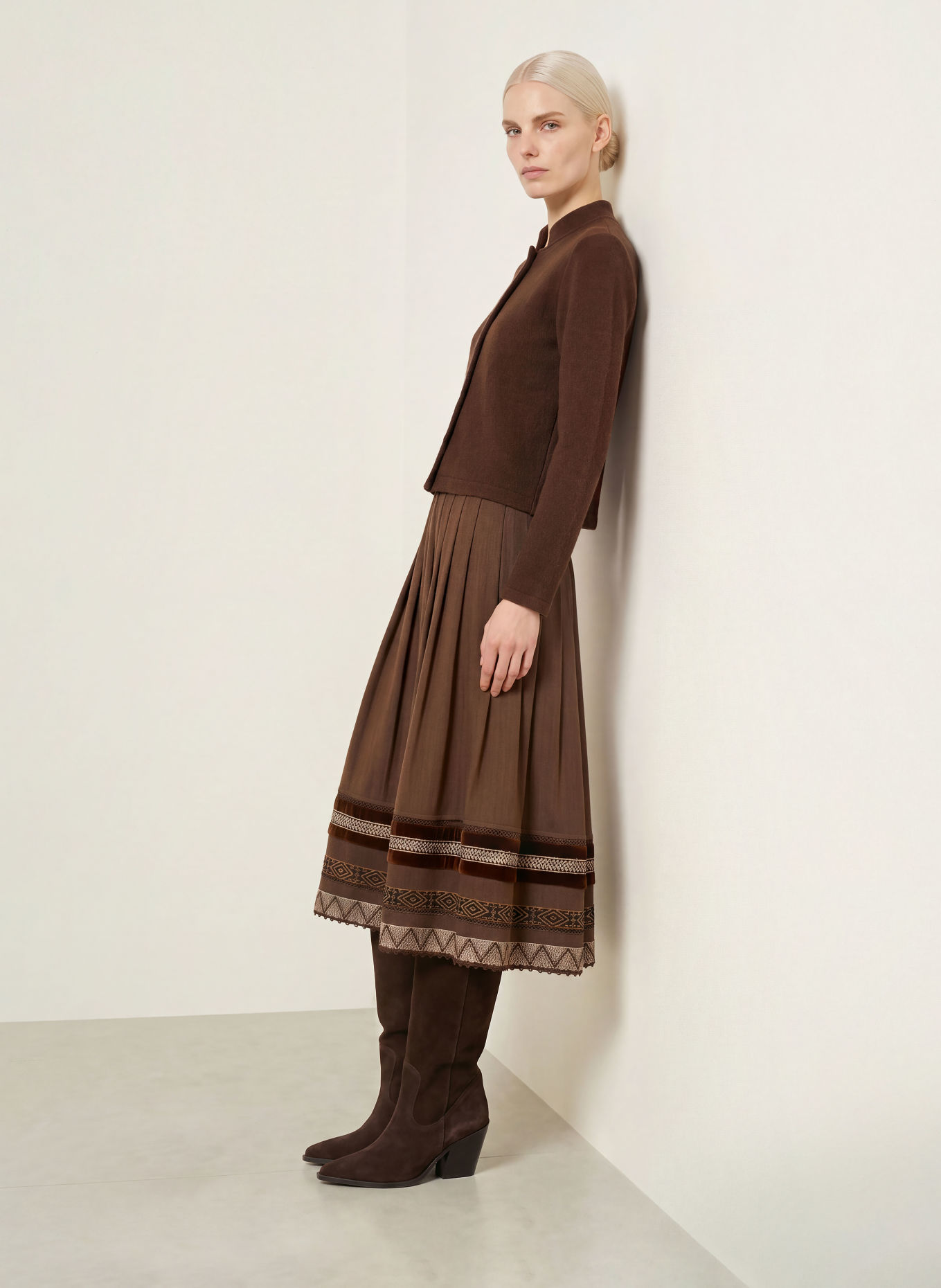 Hammerschmid Strickjacke GERLOS: DUNKELBRAUN