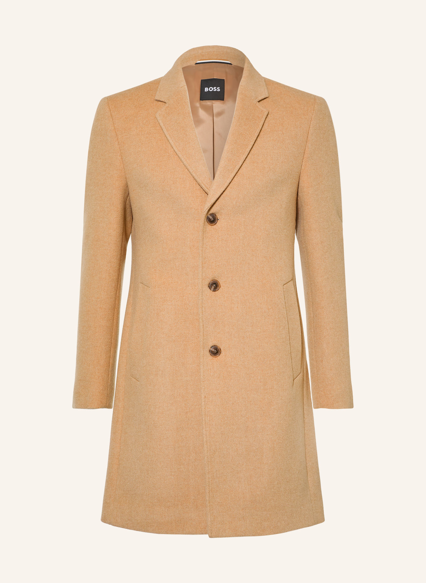 BOSS Wollmantel HYDE: CAMEL