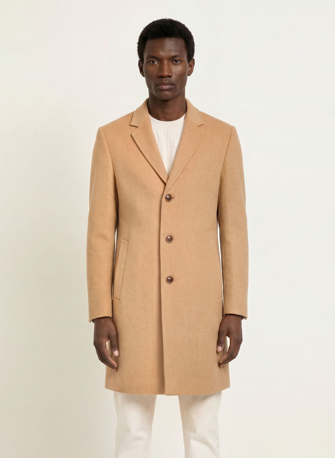 BOSS Wollmantel HYDE: CAMEL