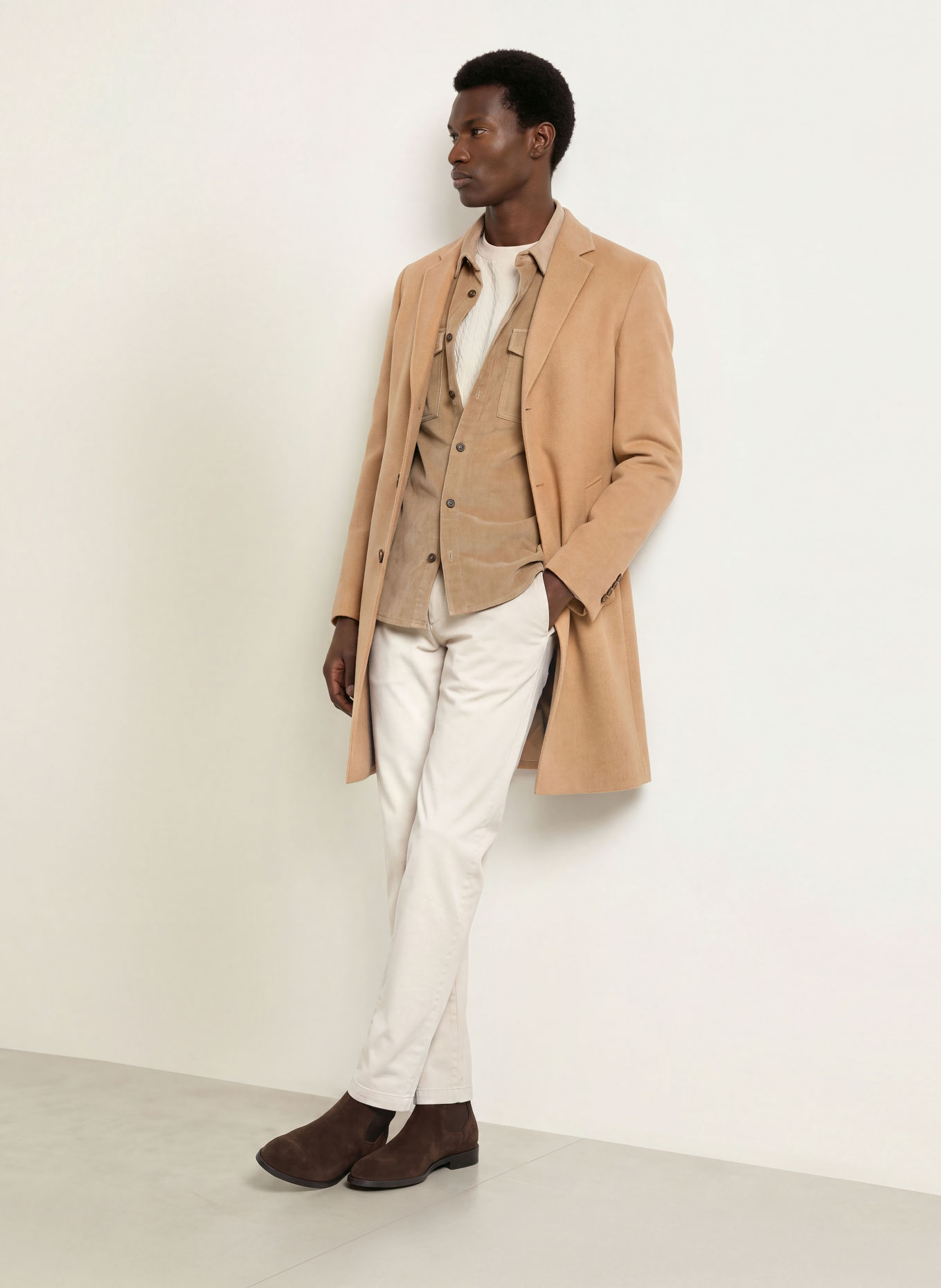BOSS Wollmantel HYDE: CAMEL