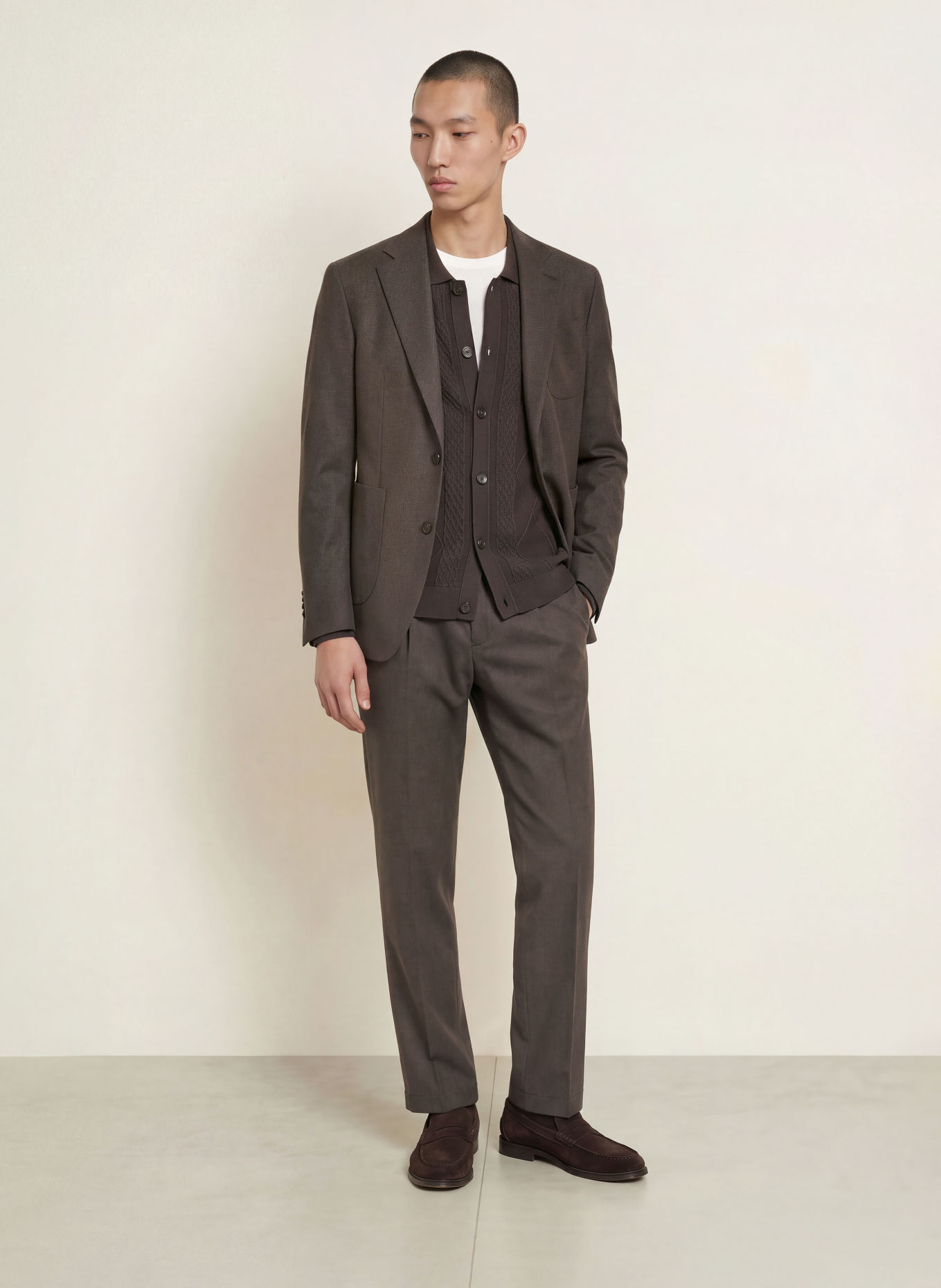 CINQUE Kostymbyxor CILETO Ultra Relaxed Fit: 28 DUNKELBRAUN