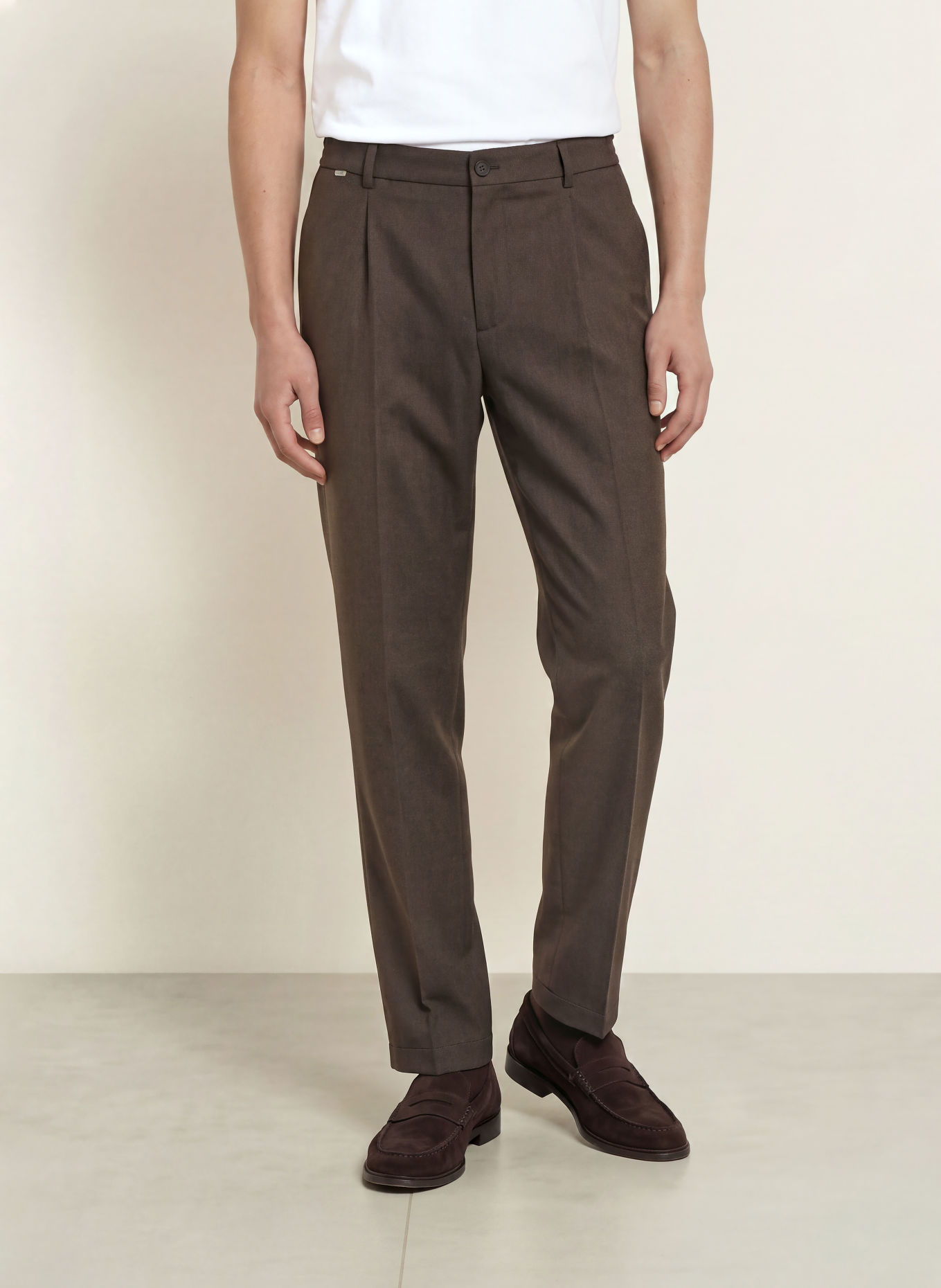 CINQUE Kostymbyxor CILETO Ultra Relaxed Fit: 28 DUNKELBRAUN