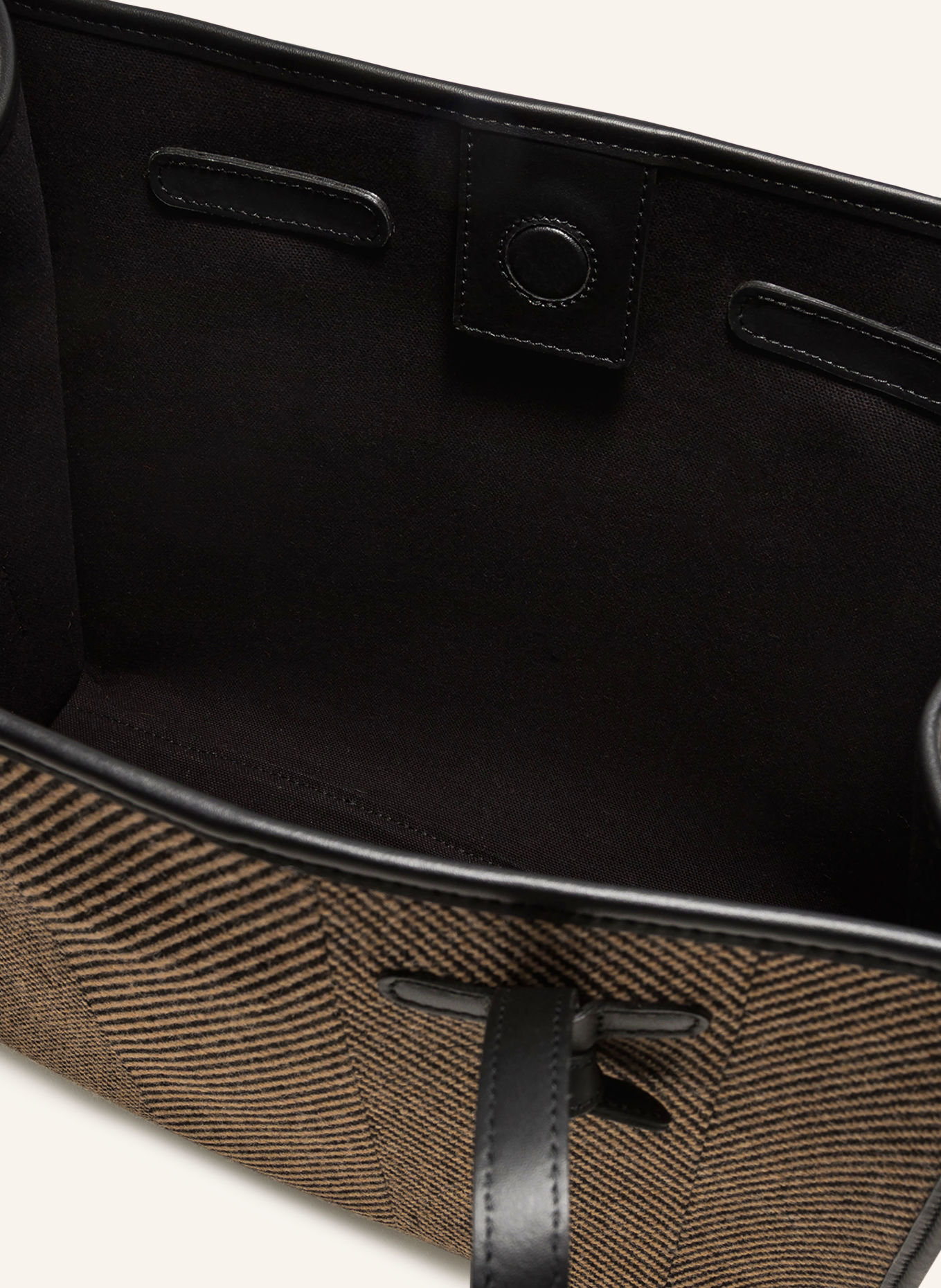 GIANNI CHIARINI Shopper MARCELLA LARGE mit Pouch: BEIGE / SCHWARZ