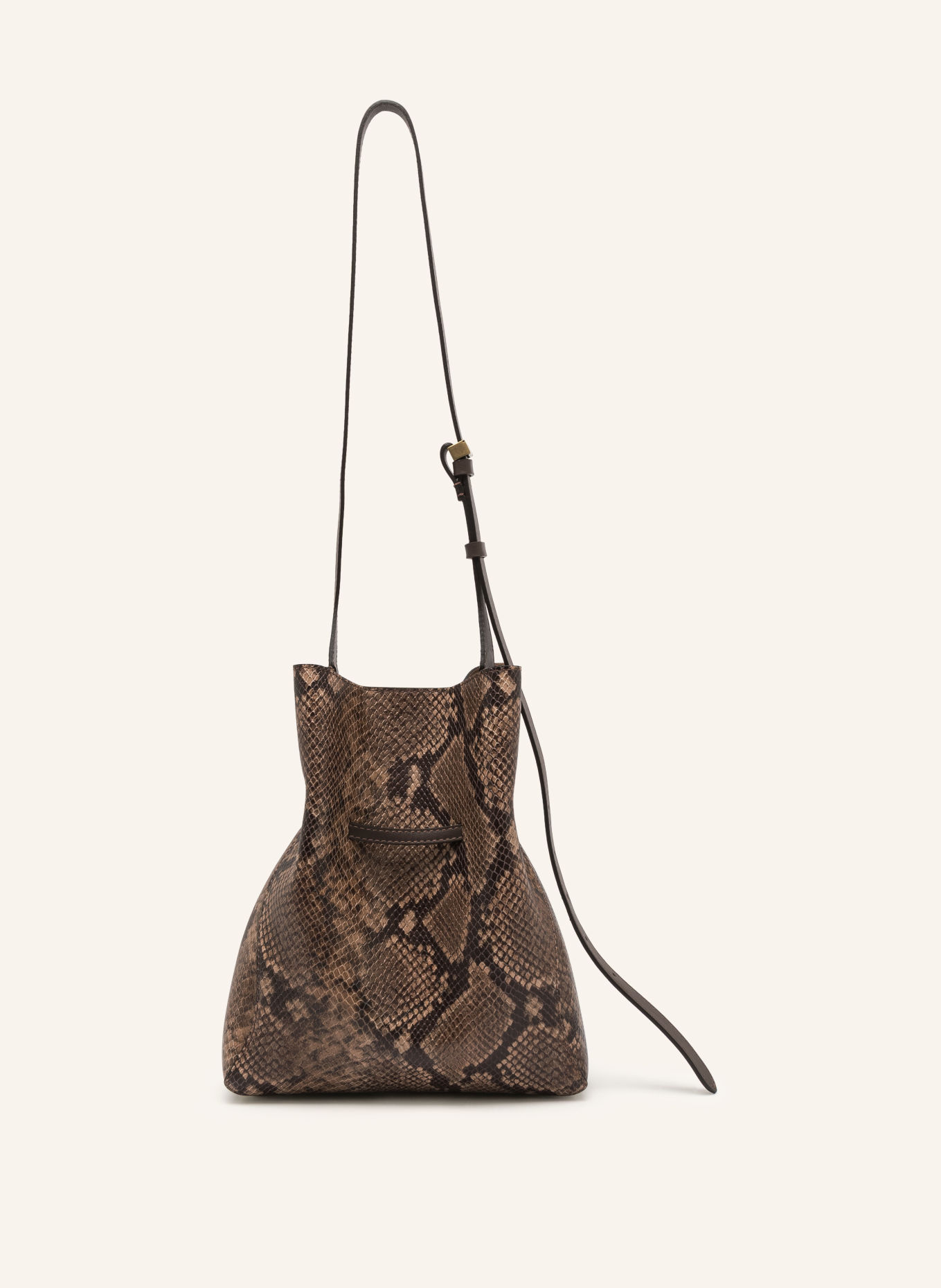 GIANNI CHIARINI Beuteltasche SIENNA mit Pouch: BRAUN / DUNKELBRAUN / BEIGE