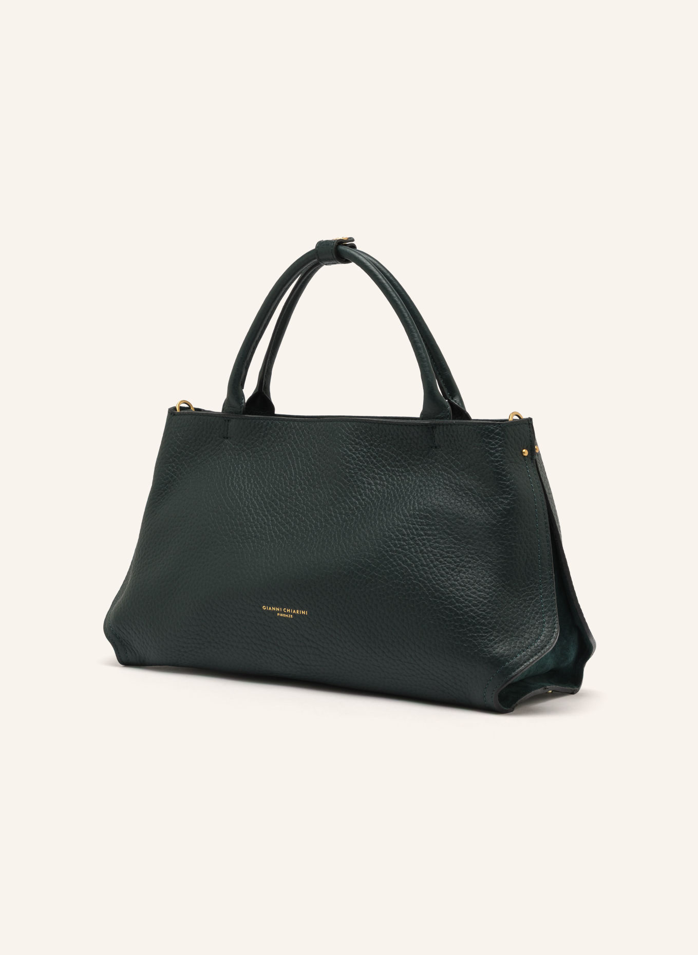 GIANNI CHIARINI Torebka AMAL MEDIUM: CIEMNOZIELONY / ZŁOTY