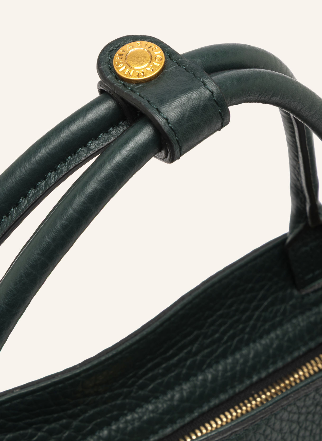 GIANNI CHIARINI Torebka AMAL MEDIUM: CIEMNOZIELONY / ZŁOTY