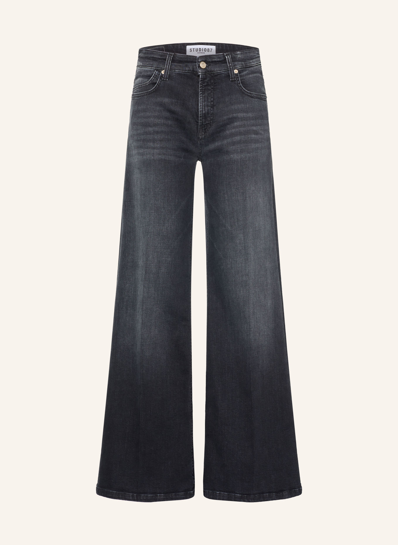 CAMBIO PALAZZO Flared jeans: 5105 natural well worn used