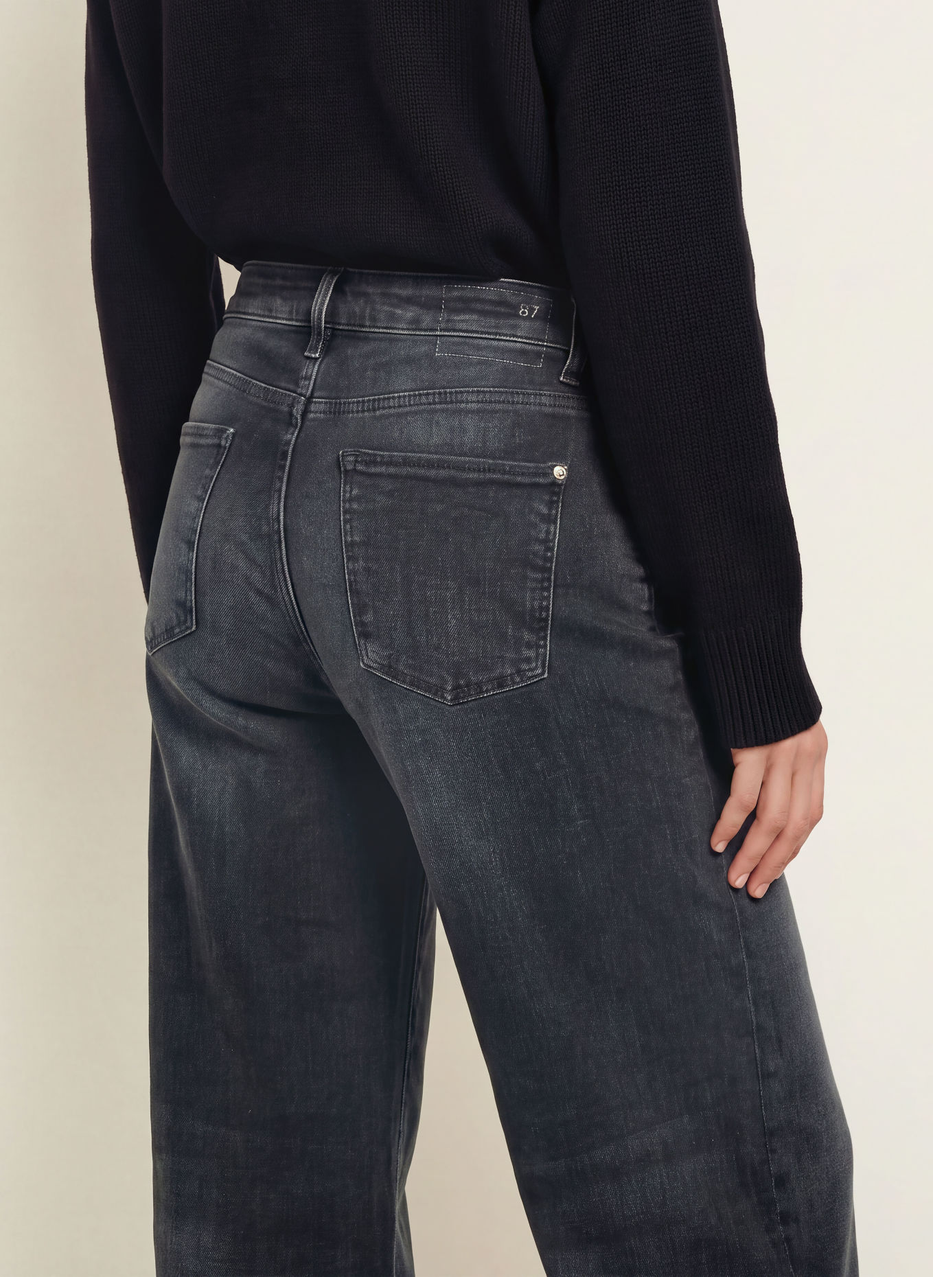 CAMBIO PALAZZO Flared jeans: 5105 natural well worn used