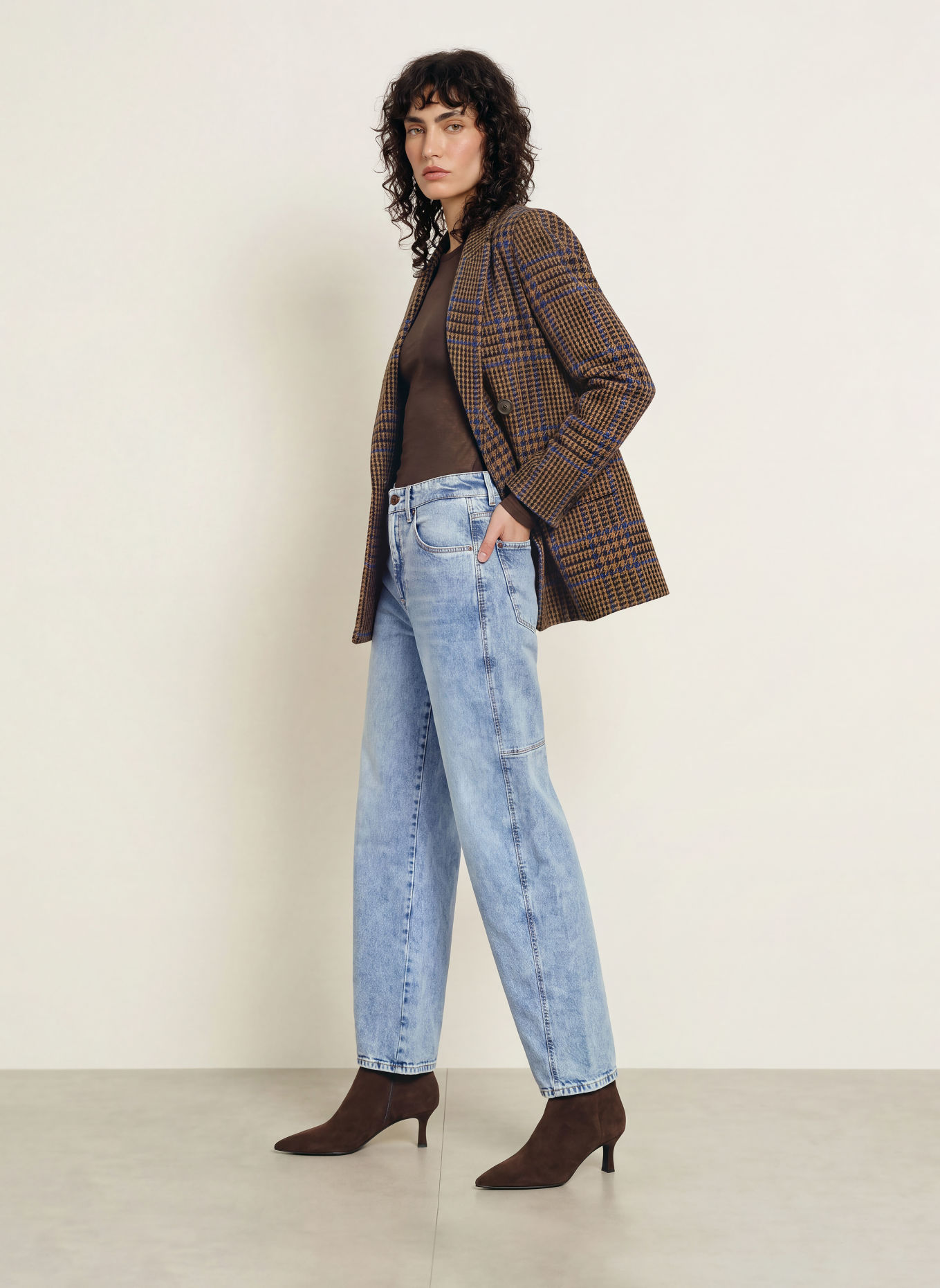 CAMBIO Barrel jeans BAGGY: 5414 soft moon tea wash