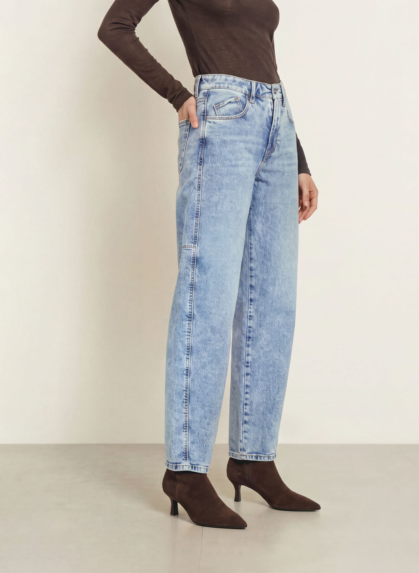 CAMBIO Barrel jeans BAGGY: 5414 soft moon tea wash