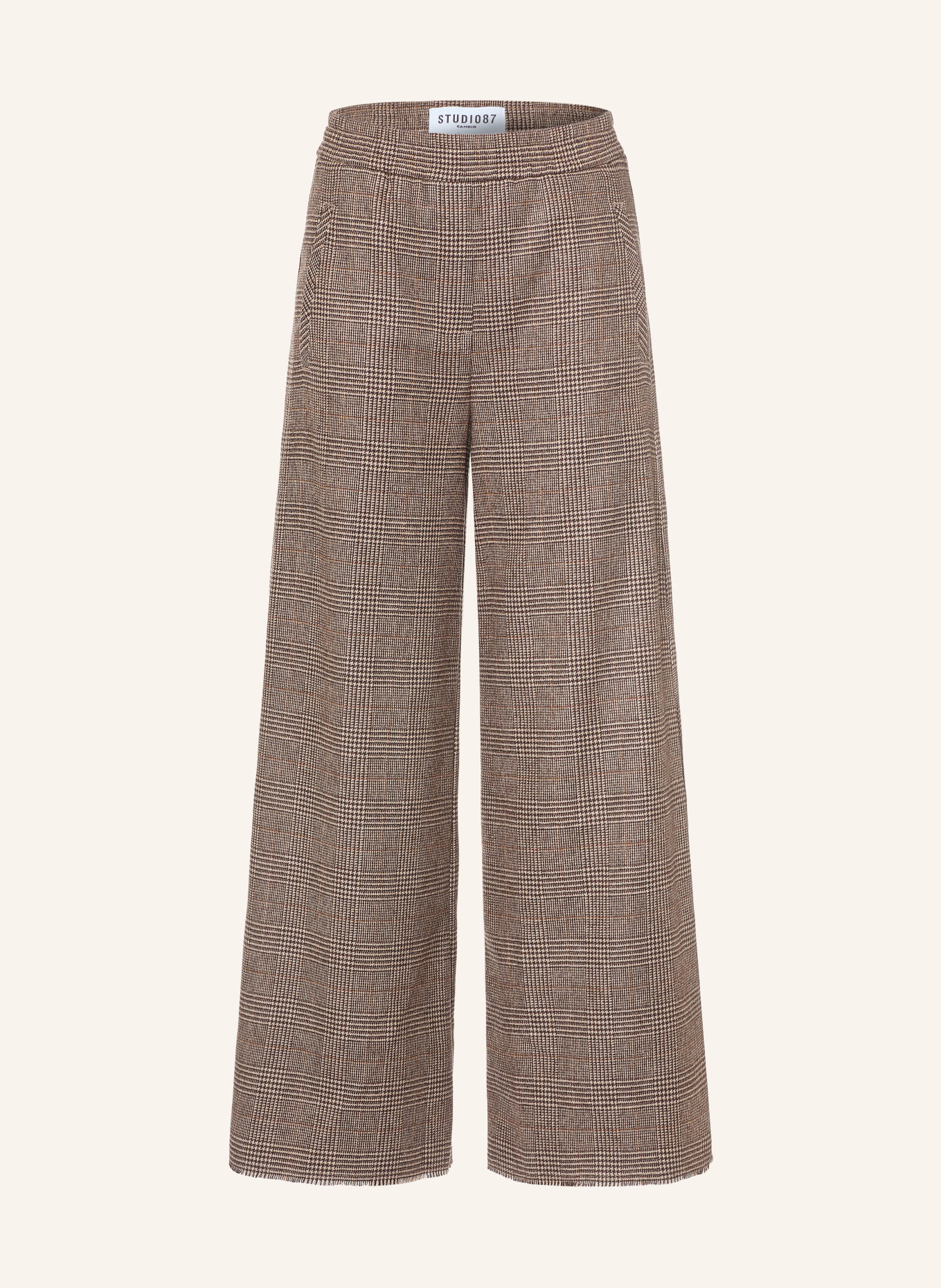 CAMBIO Marlene-broek AVELINE: MARRON FONCÉ / BEIGE