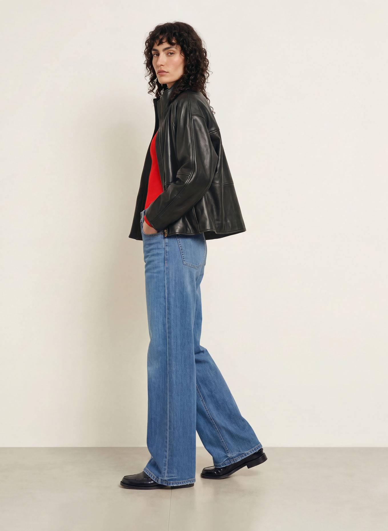 CAMBIO Flared jeans PALAZZO: 5257 slub mid used