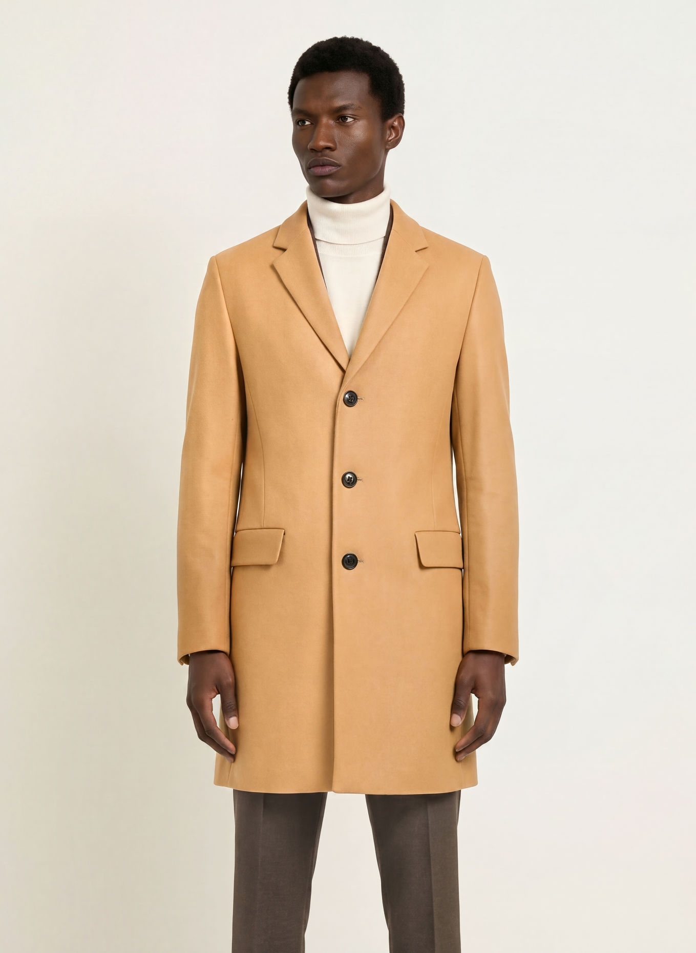 HUGO Wollmantel MIGOR: BEIGE