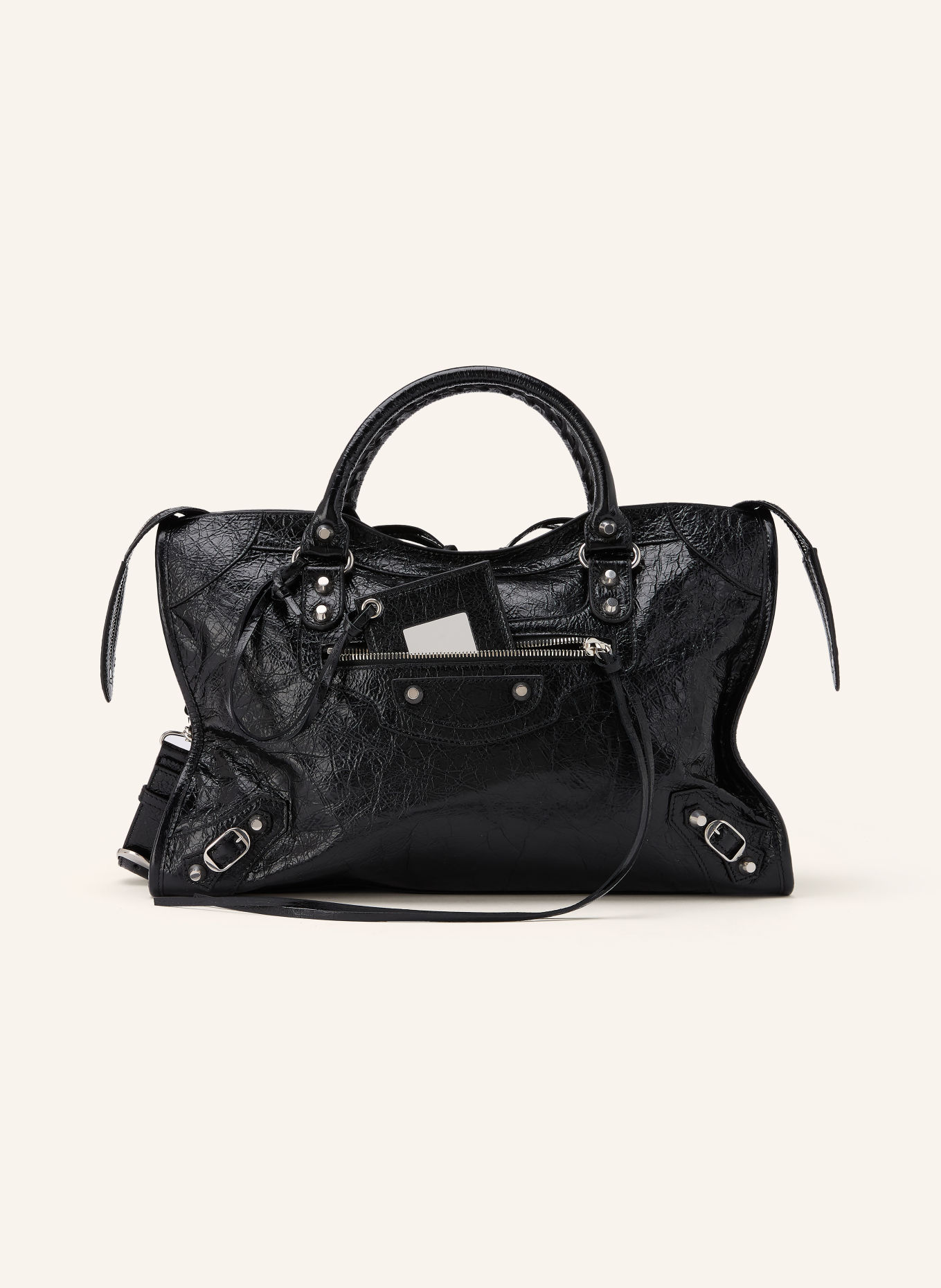 BALENCIAGA Handtasche LE CITY SMALL: SCHWARZ / SILBER