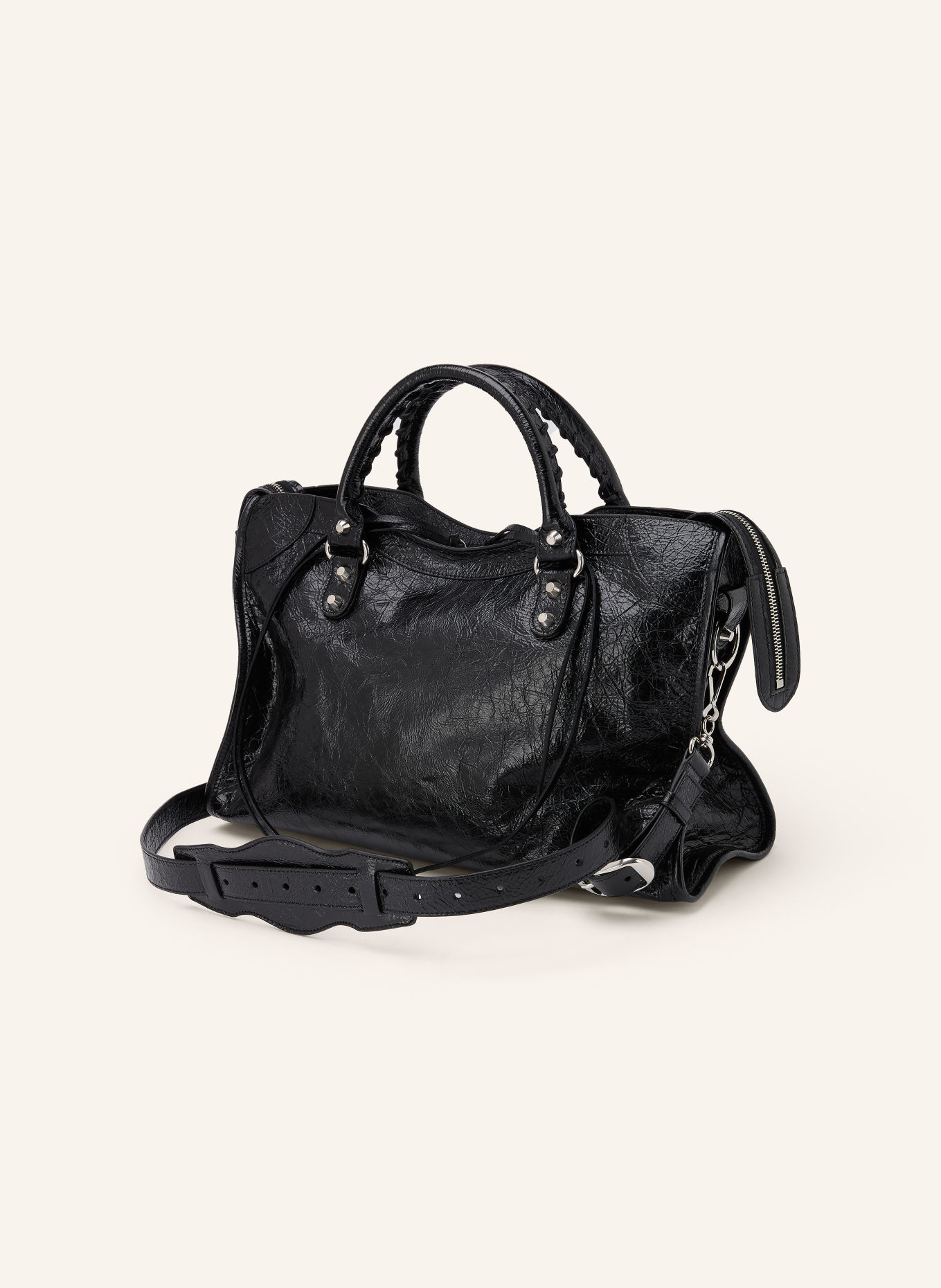 BALENCIAGA Handtasche LE CITY SMALL: SCHWARZ / SILBER