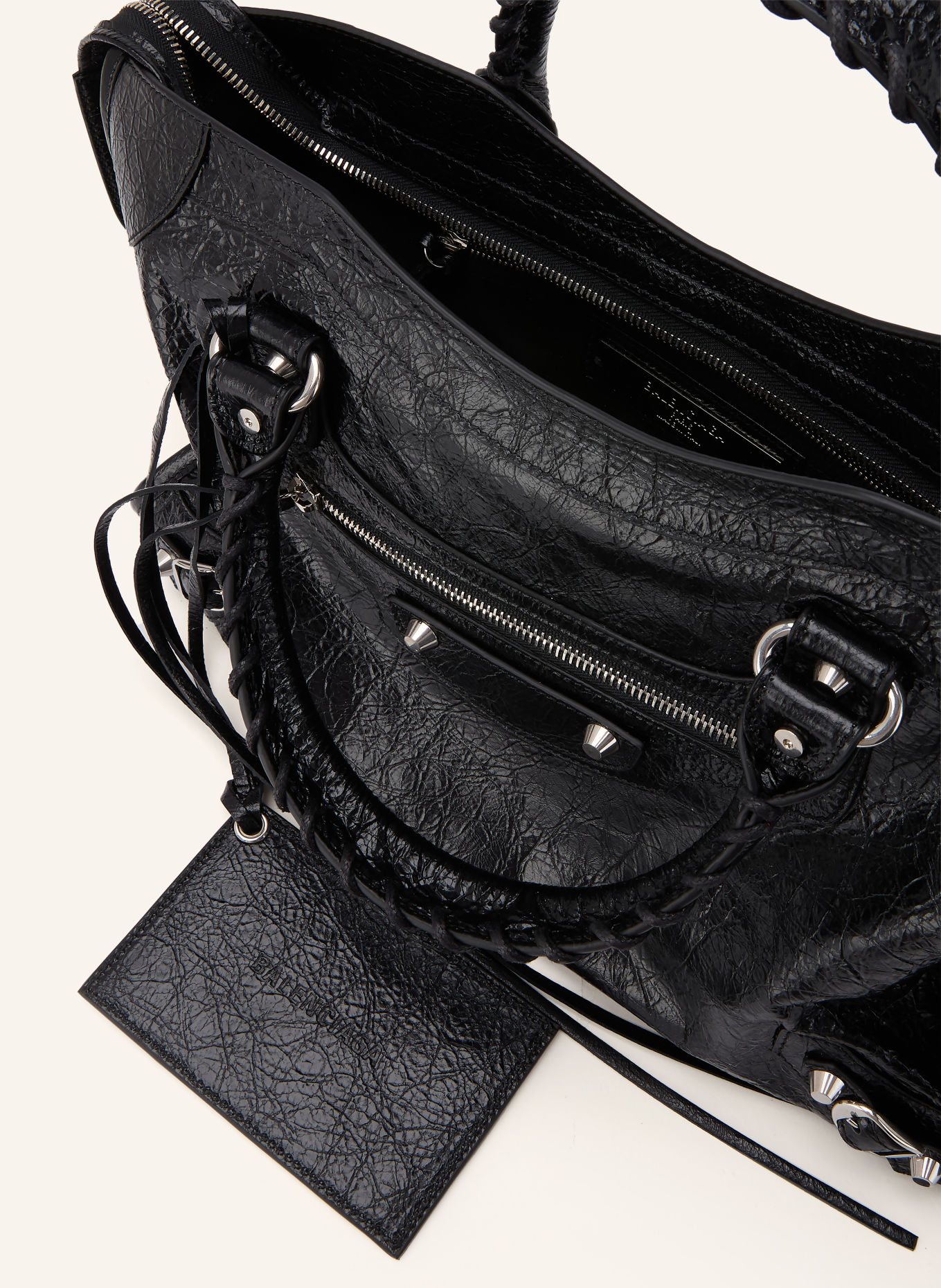 BALENCIAGA Handtasche LE CITY SMALL: SCHWARZ / SILBER