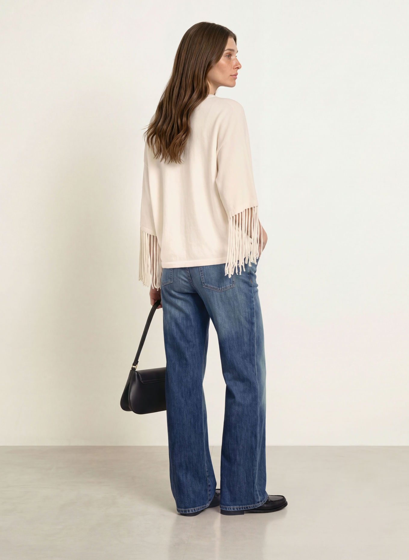 HERNO Pullover mit 3/4-Arm: WEISS