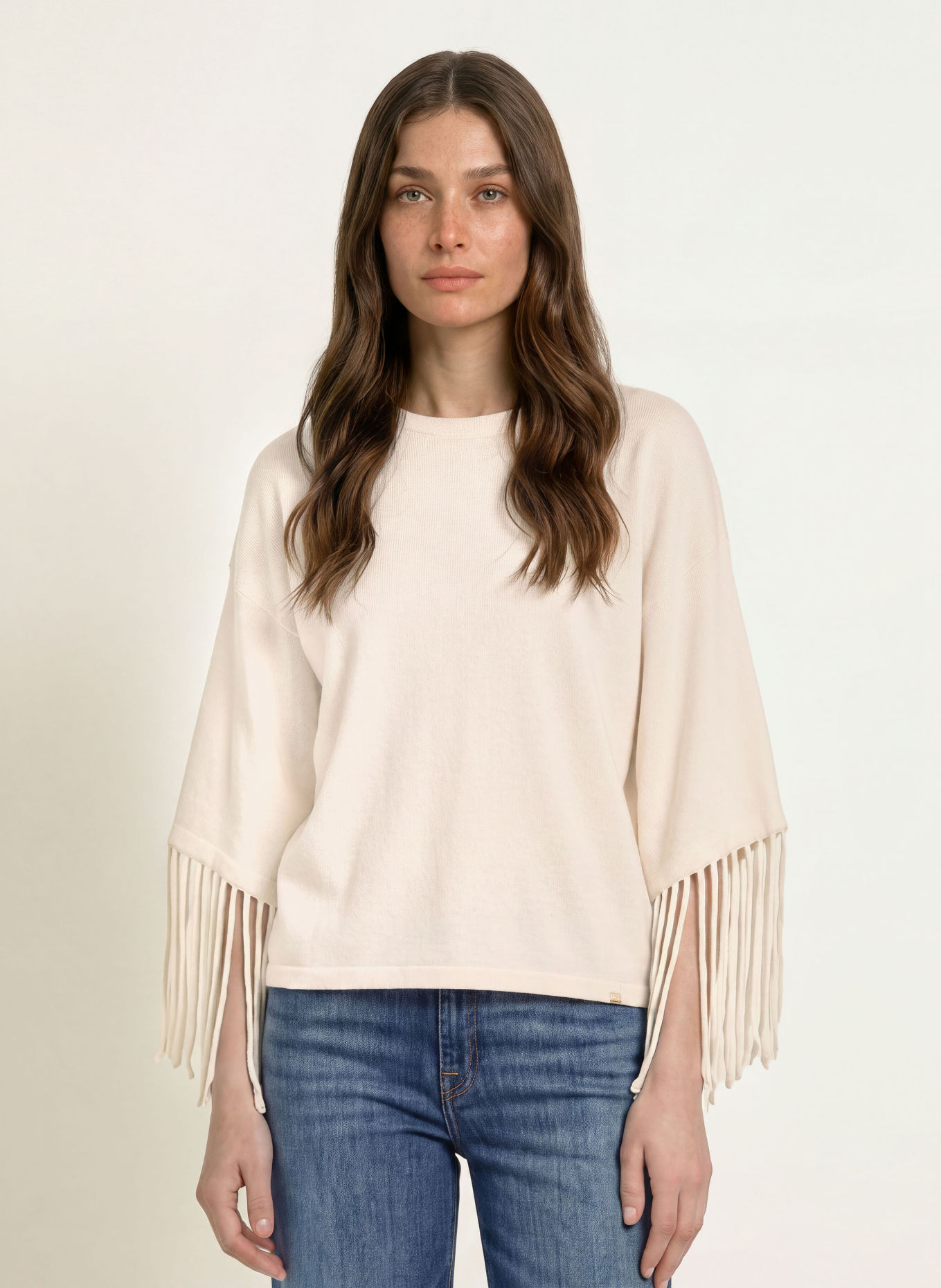 HERNO Pullover mit 3/4-Arm: WEISS
