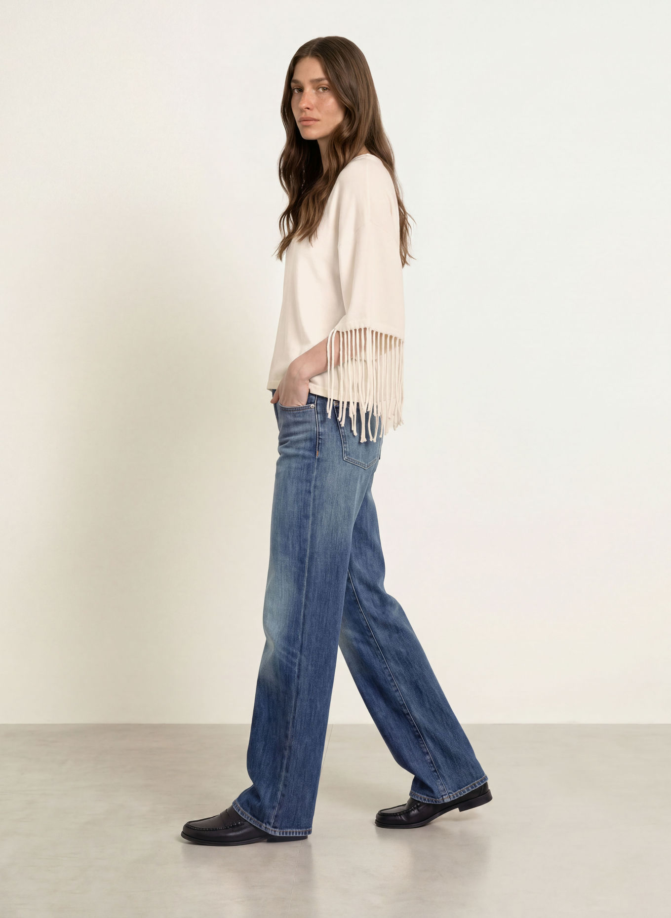 HERNO Pullover mit 3/4-Arm: WEISS