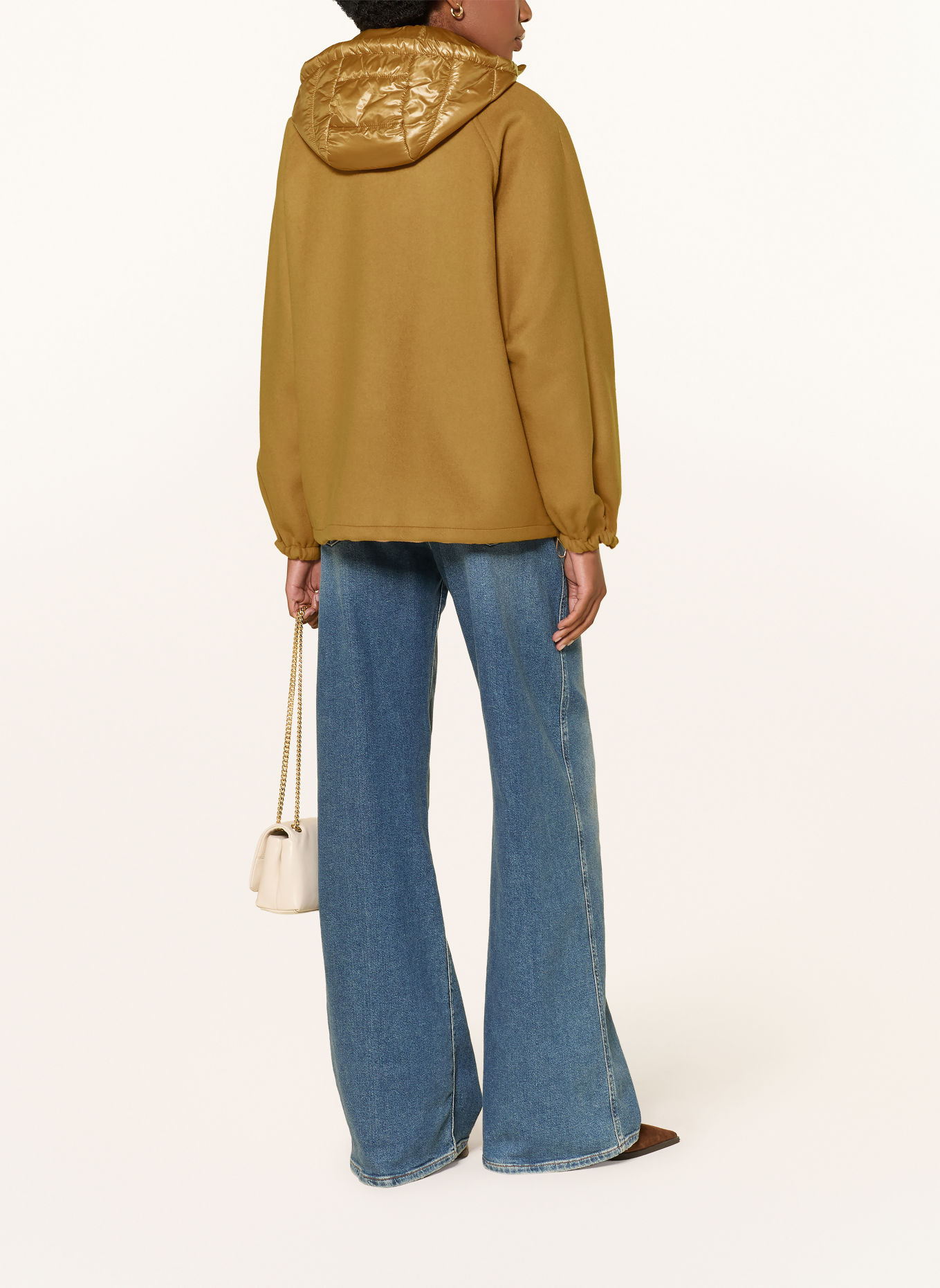 HERNO Blouson mit herausnehmbarer Blende: COGNAC