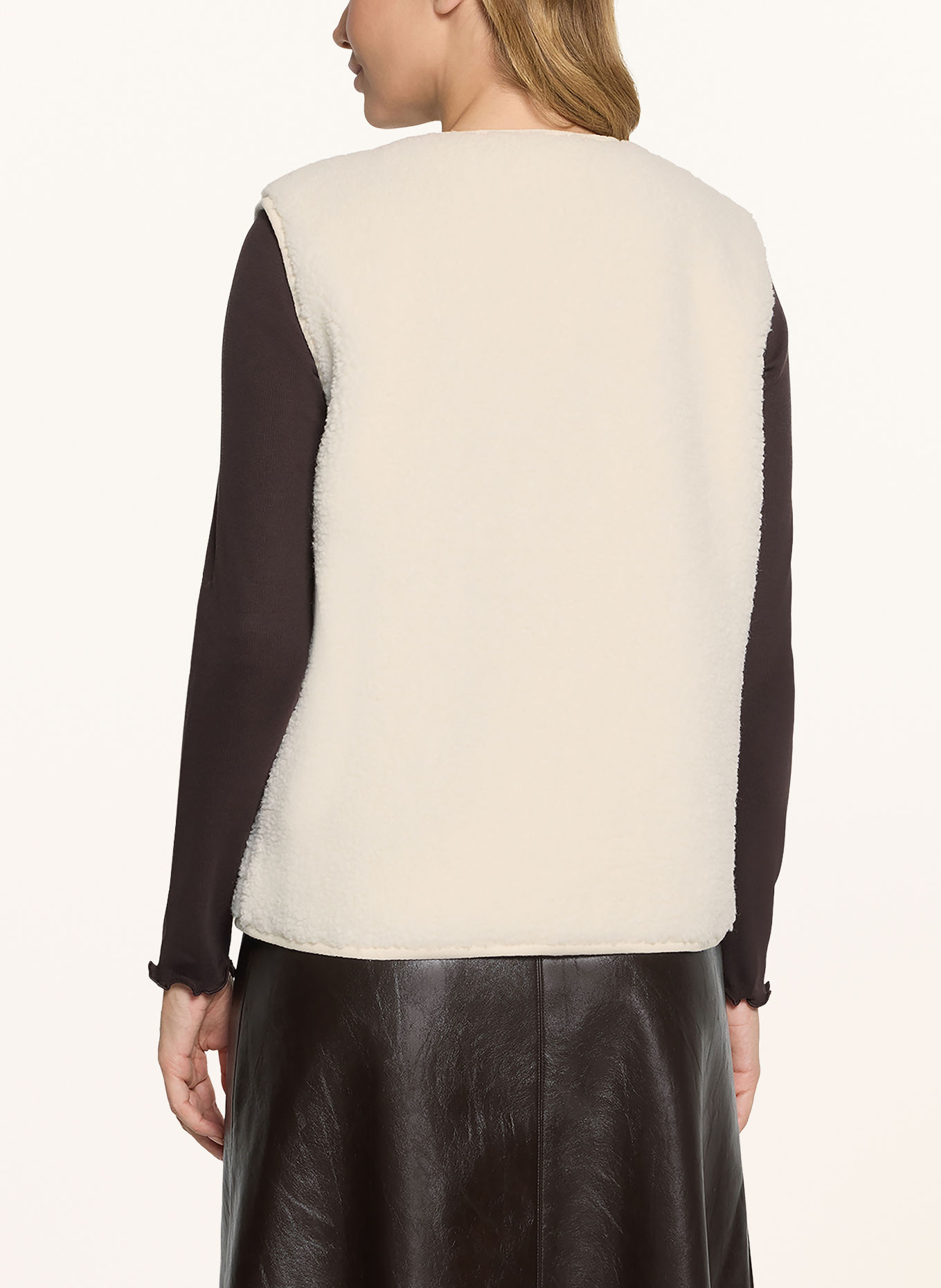 CARTOON Plush Vest: WHITE