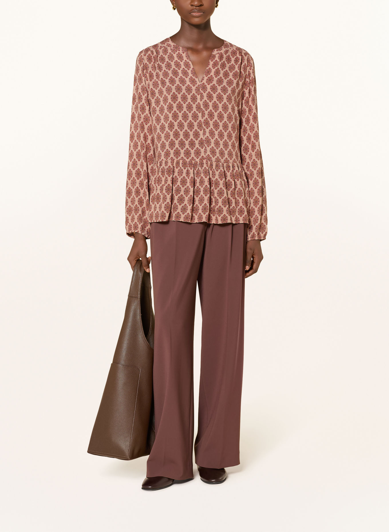 CARTOON Shirt blouse: ROSE GOLD / DUSKY PINK / DARK RED