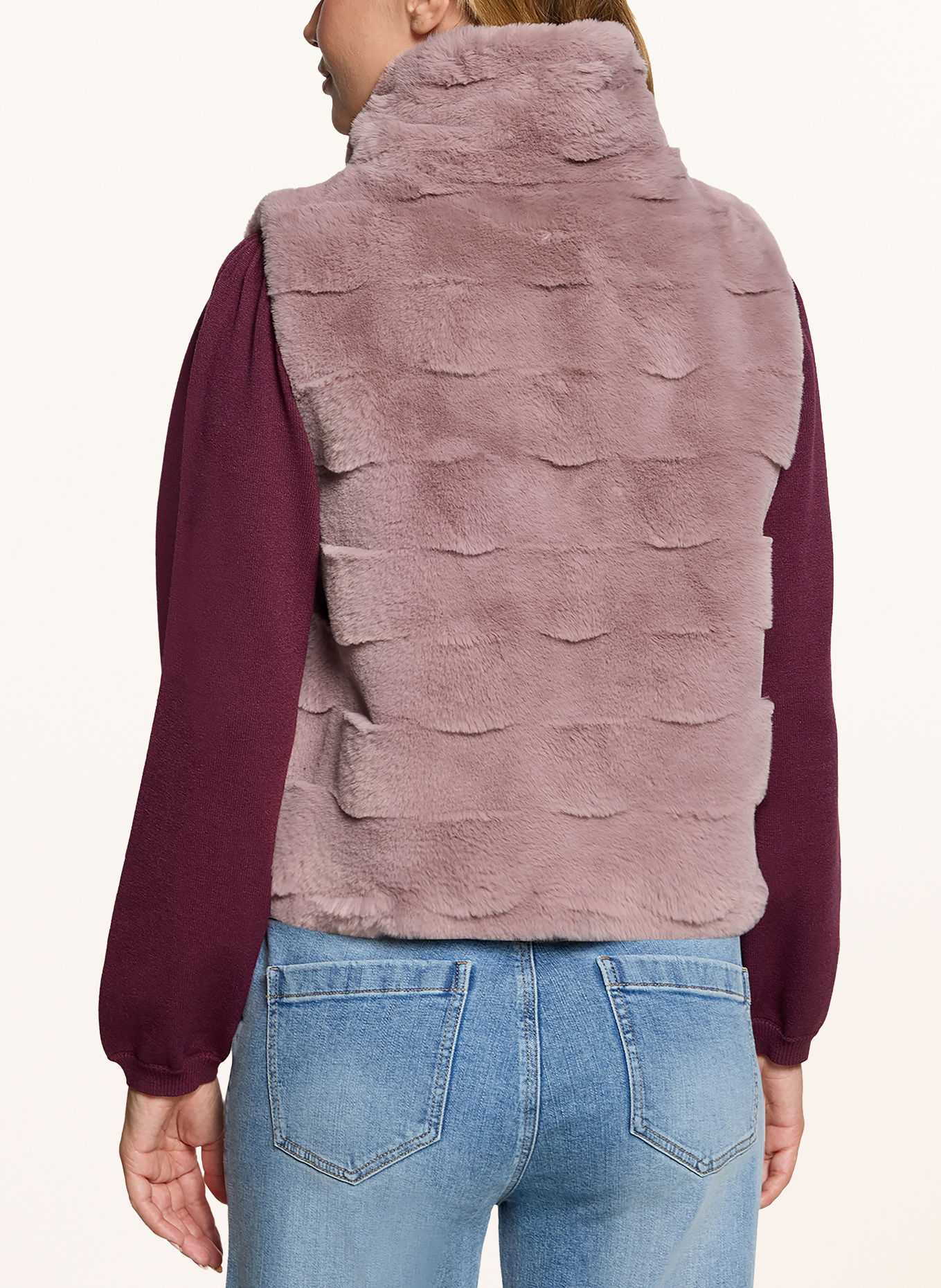 CARTOON Bodywarmer van kunstbont: ROSÉ