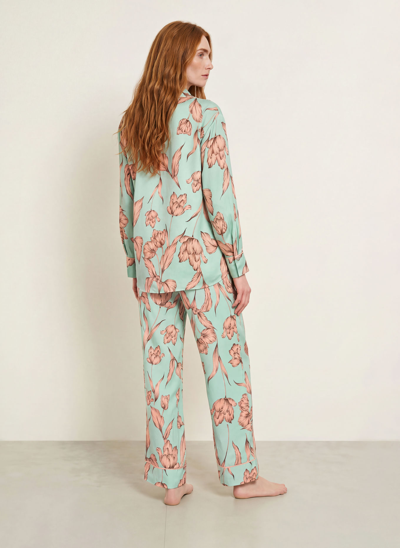 CHANTELLE ELIOT Pajama shirt: E31 HERITAGE FLORAL