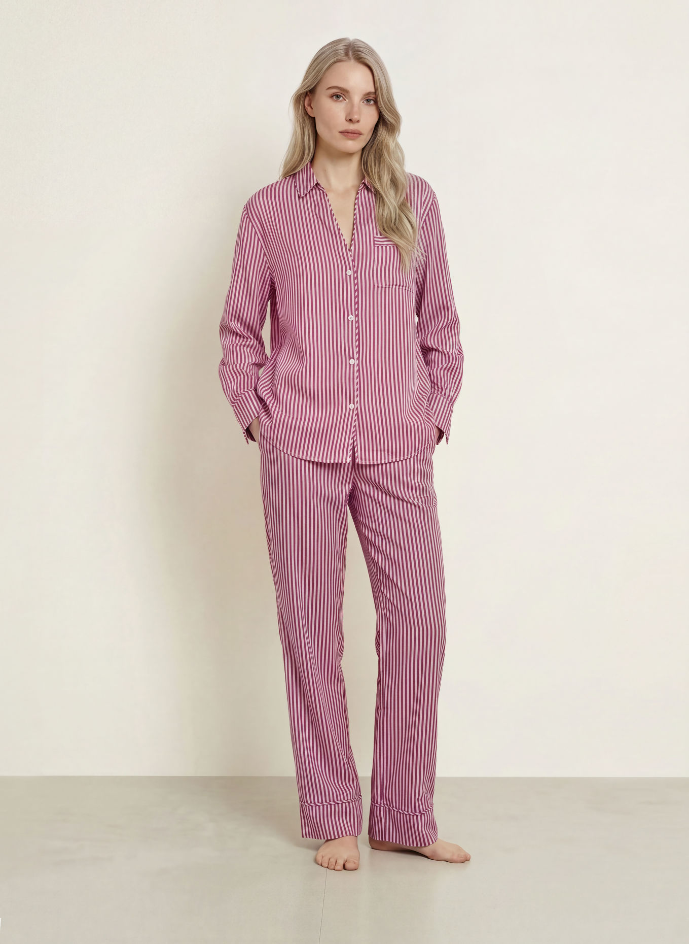 CHANTELLE Sovebukser MAEL: E32 CHERRY STRIPES