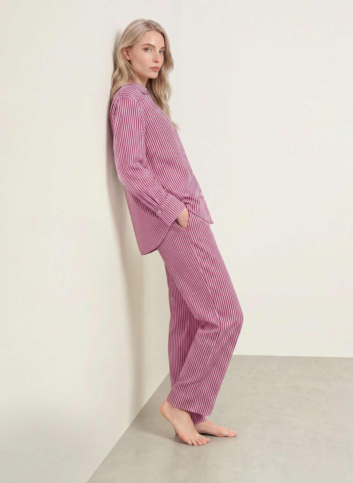 CHANTELLE Cămașă de noapte MAEL: E32 CHERRY STRIPES