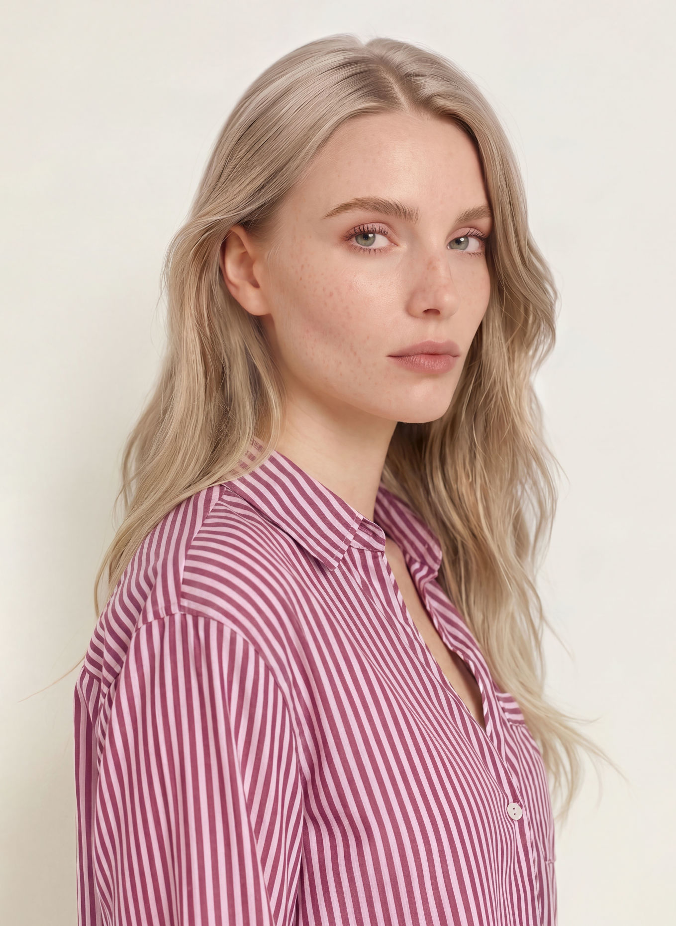 CHANTELLE Cămașă de noapte MAEL: E32 CHERRY STRIPES