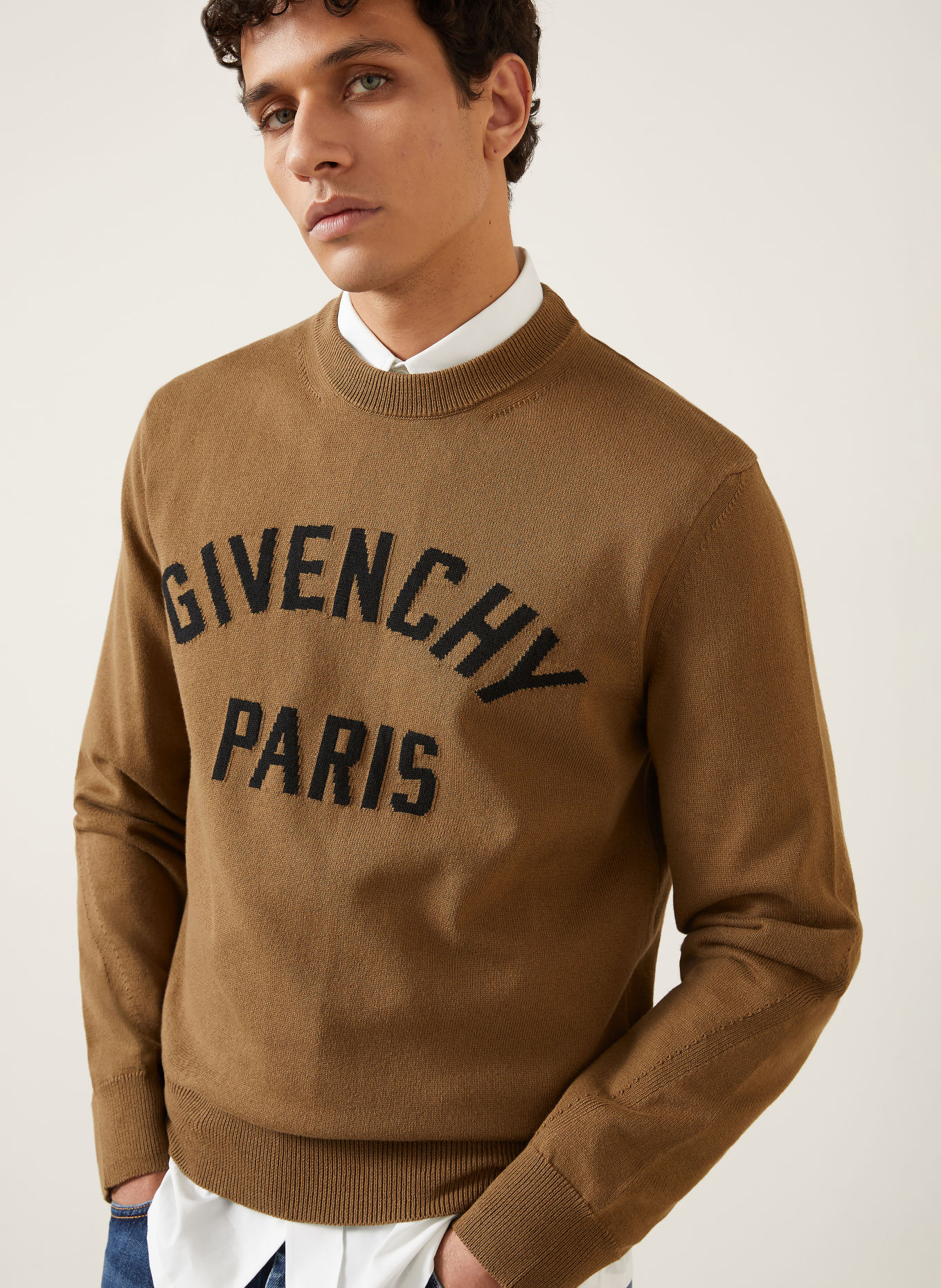GIVENCHY Svetry: KHAKI / ČERNÁ
