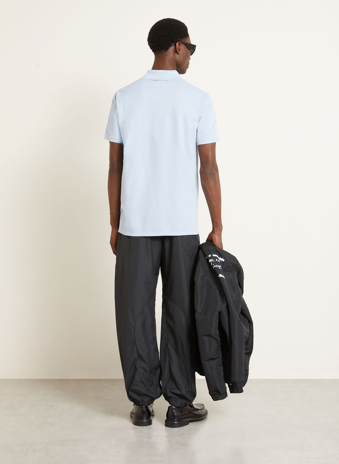 GIVENCHY Piqué-poloshirt, regular fit: LICHTBLAUW