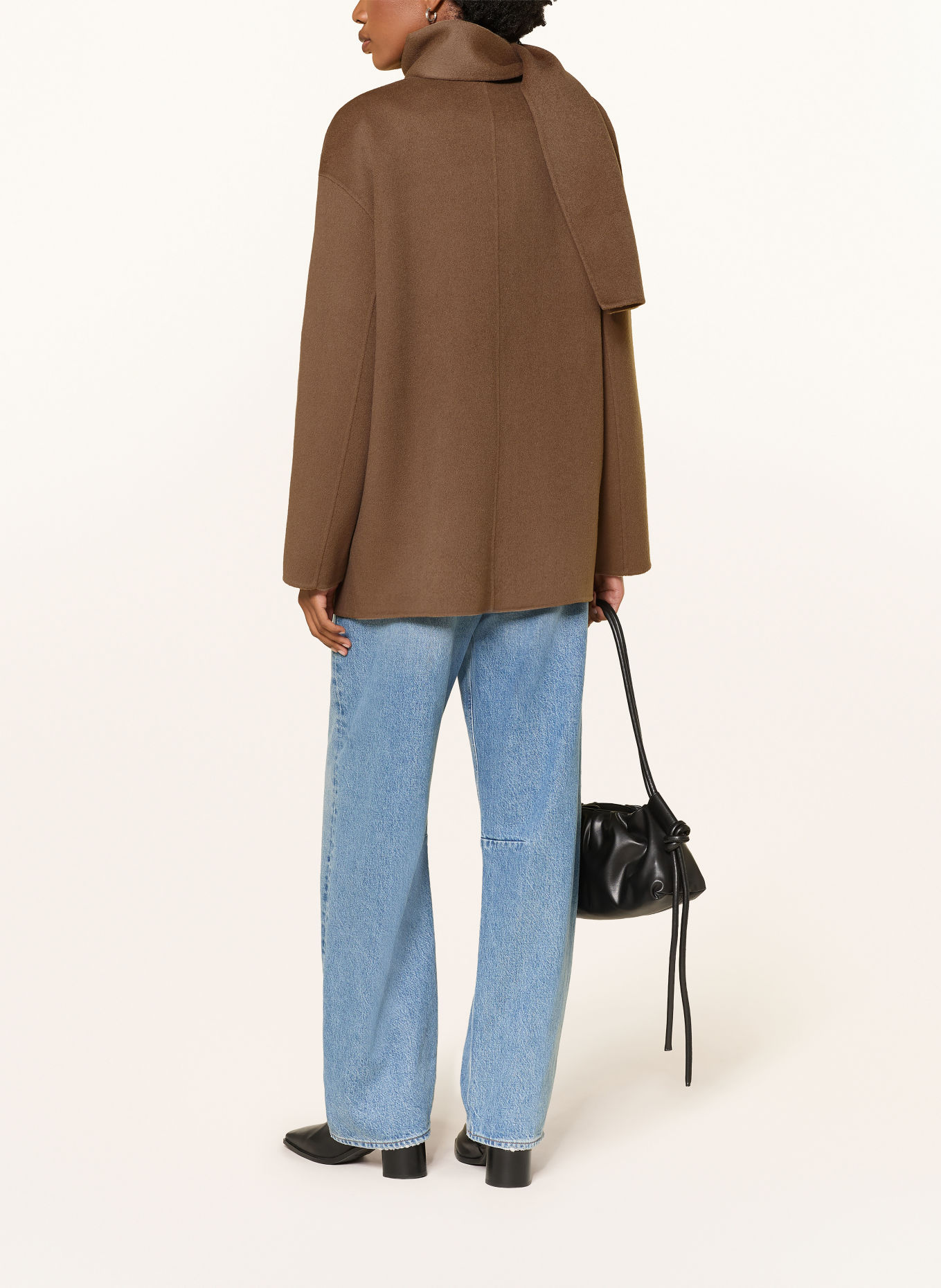 IQ STUDIO Jacke mit abnehmbarem Schal: TAUPE